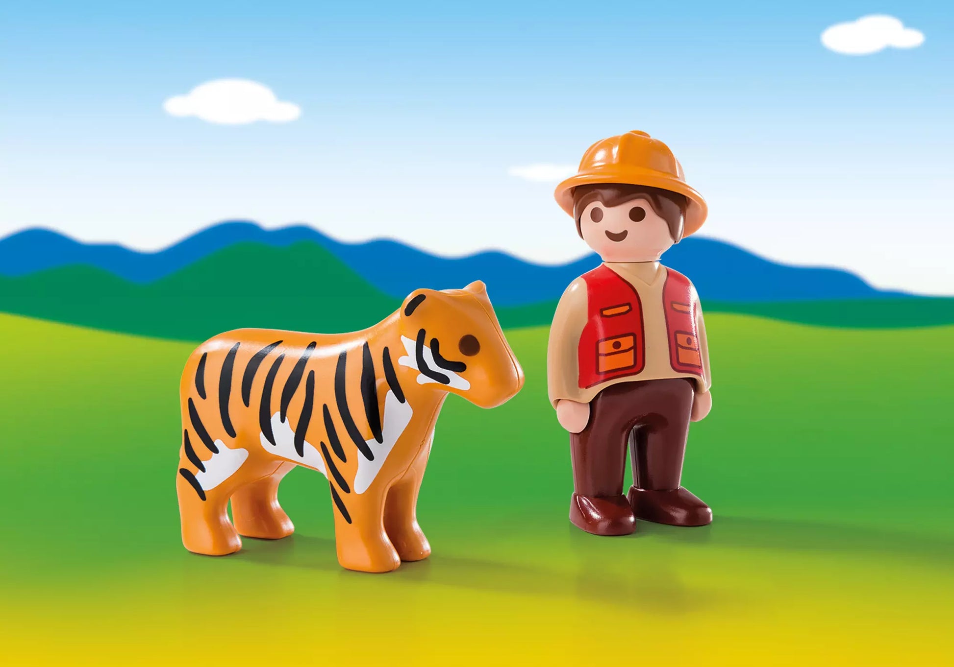 Playmobil 6976 1-2-3 Wildhüter mit Tiger - plegobil