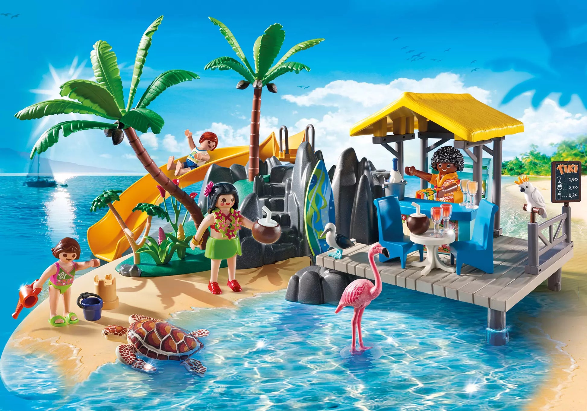 Playmobil 6979 Family Fun Karibikinsel mit Strandbar - plegobil