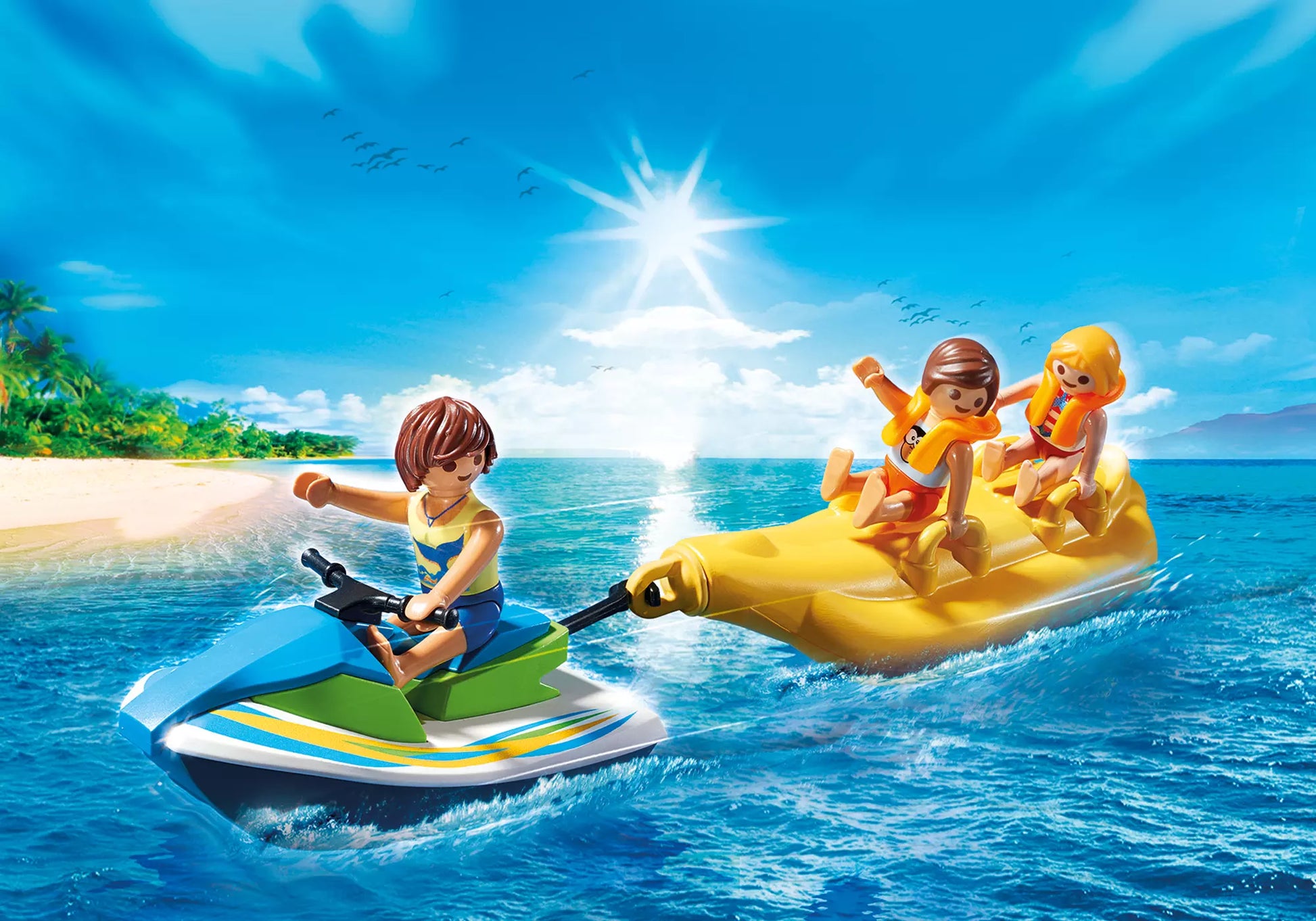 Playmobil 6980 Family Fun Jetski mit Bananenboot - plegobil