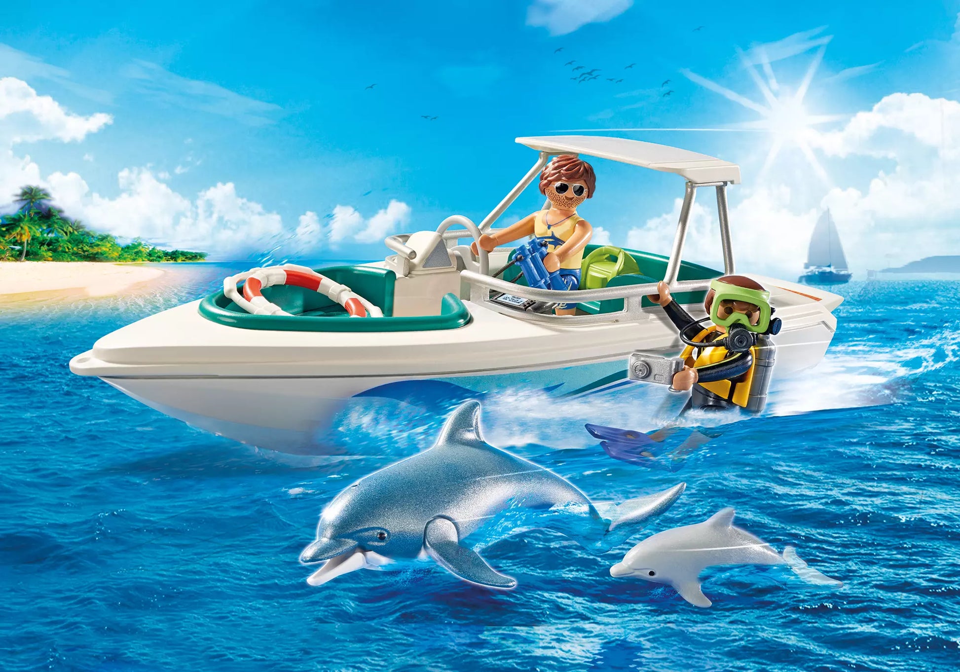 Playmobil 6981 Family Fun Tauchausflug mit Sportboot - plegobil