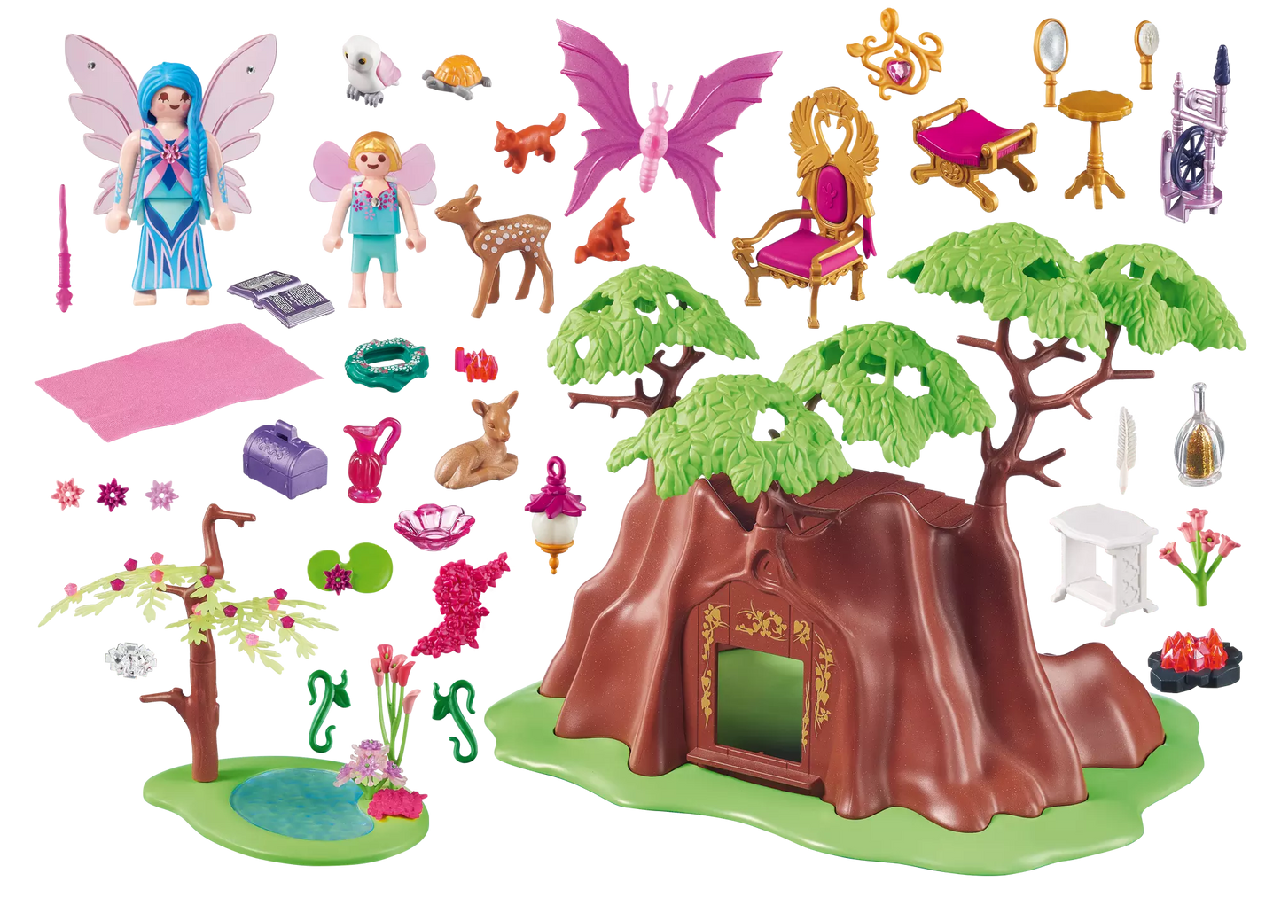 Playmobil 70001 Fairies Waldfeenhaus und Feenschmuck Anhänger - plegobil