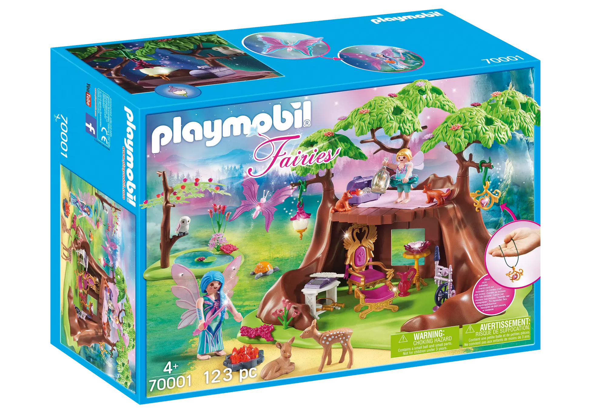 Playmobil 70001 Fairies Waldfeenhaus und Feenschmuck Anhänger - plegobil