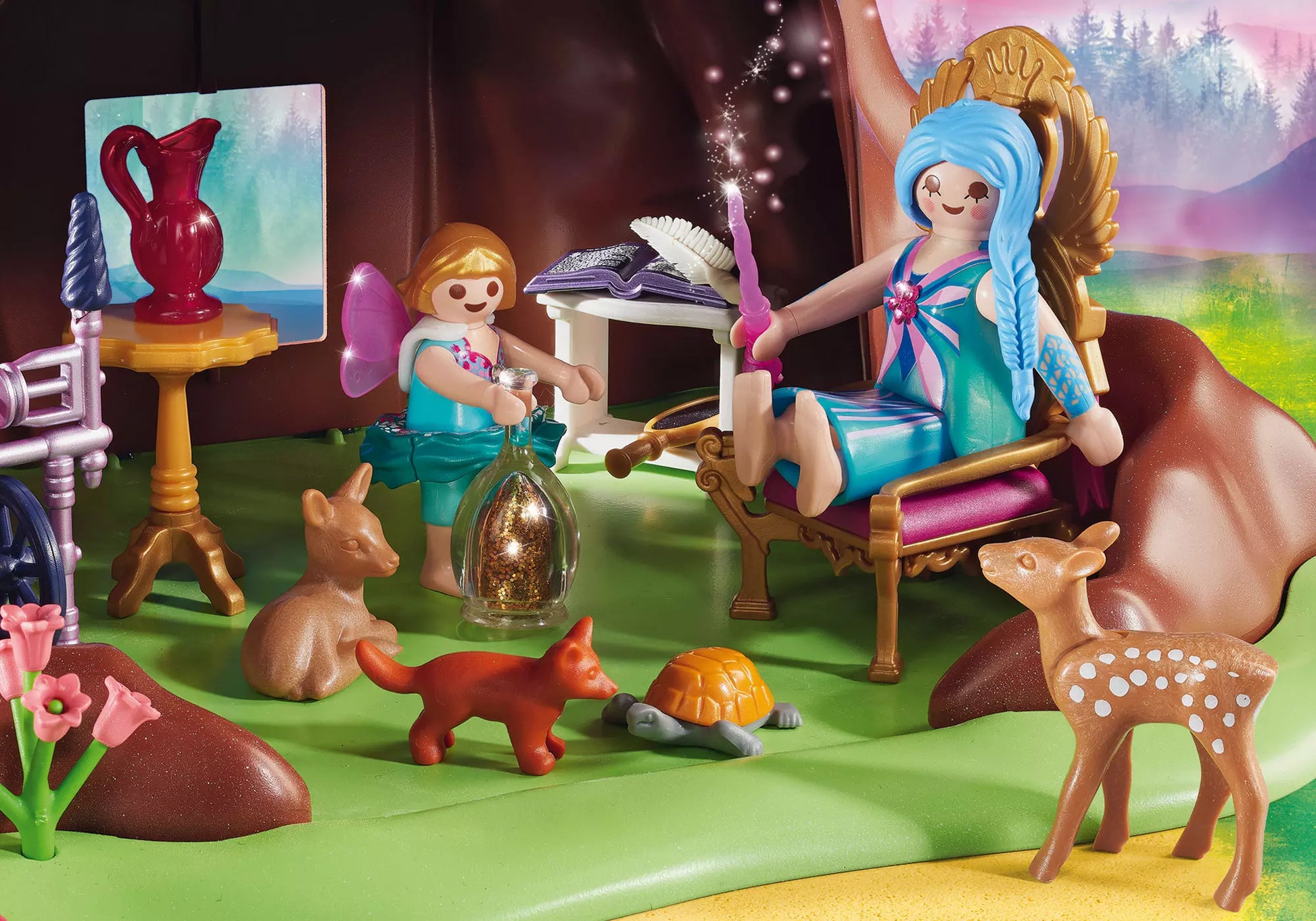 Playmobil 70001 Fairies Waldfeenhaus und Feenschmuck Anhänger - plegobil