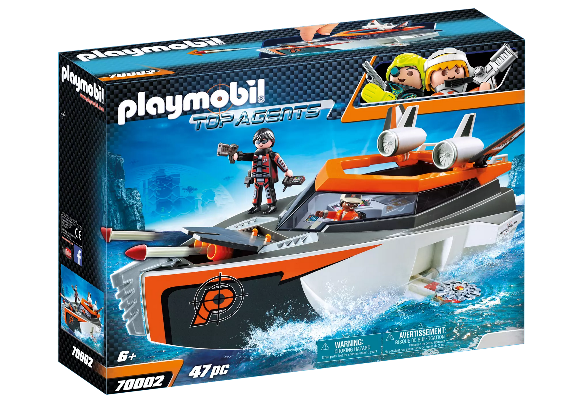 Playmobil 70002 Top Agents Spy Team Turboship - plegobil