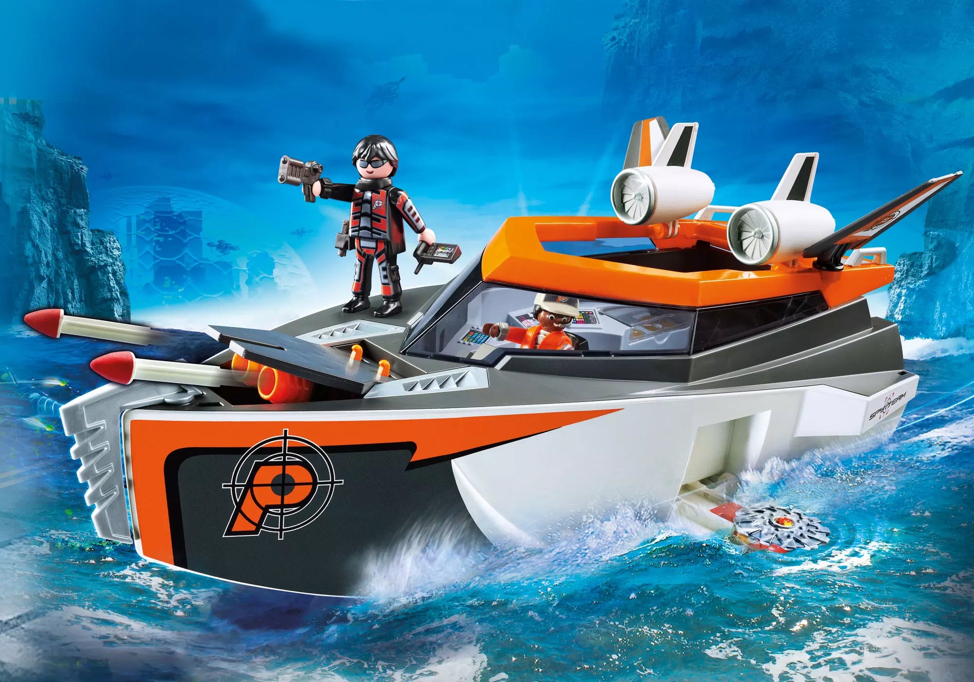Playmobil 70002 Top Agents Spy Team Turboship - plegobil