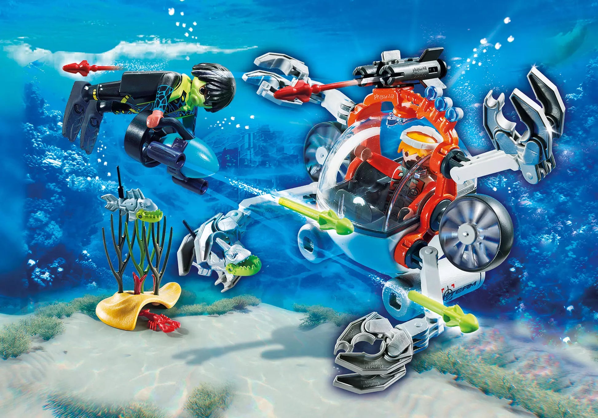 Playmobil 70003 Top Agents Spy Team Sub Bot - plegobil