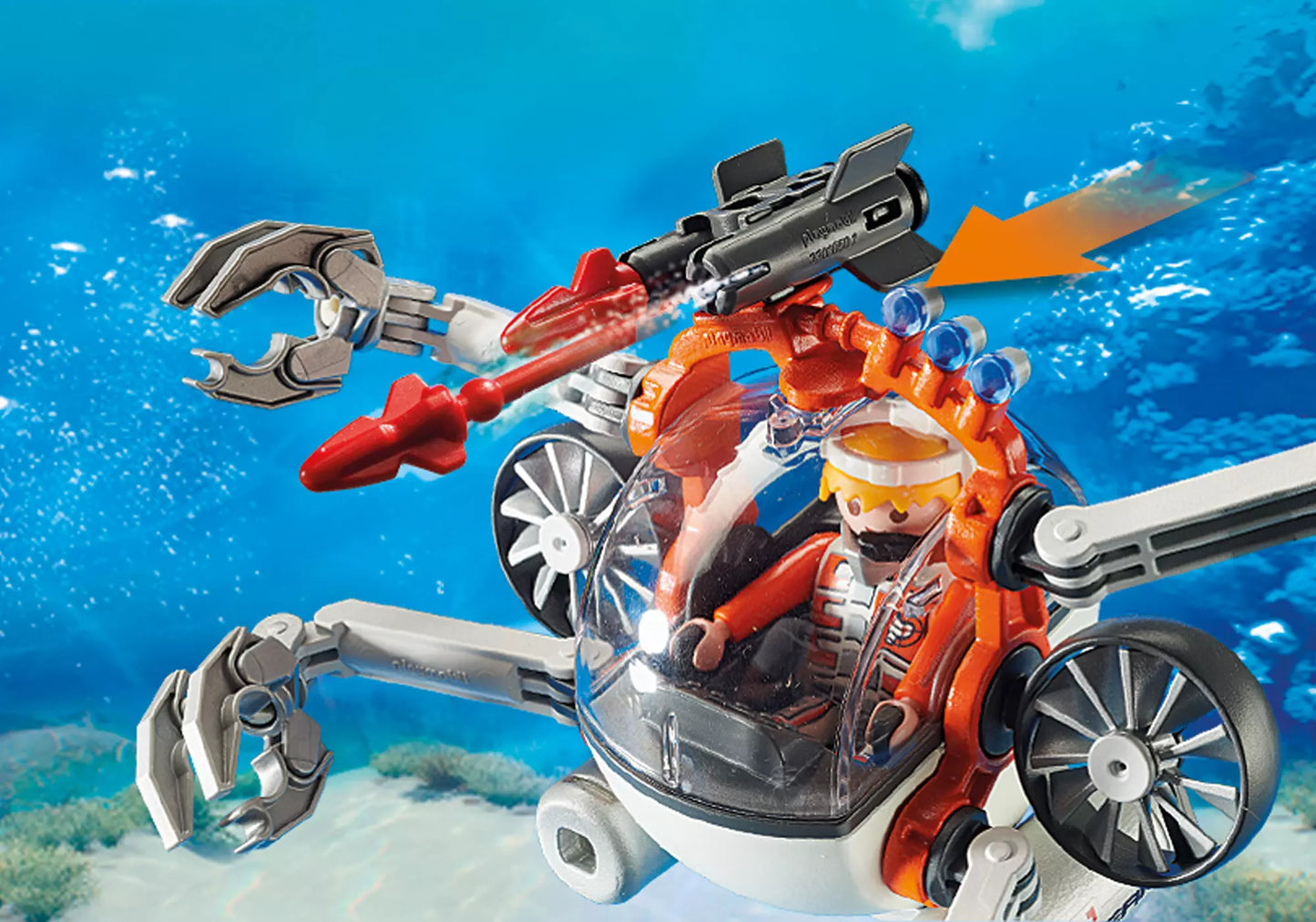 Playmobil 70003 Top Agents Spy Team Sub Bot - plegobil