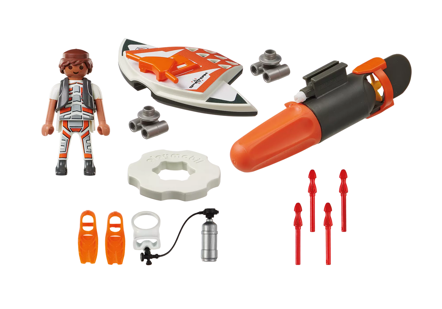 Playmobil 70004 Top Agents Spy Team Underwater Wing - plegobil