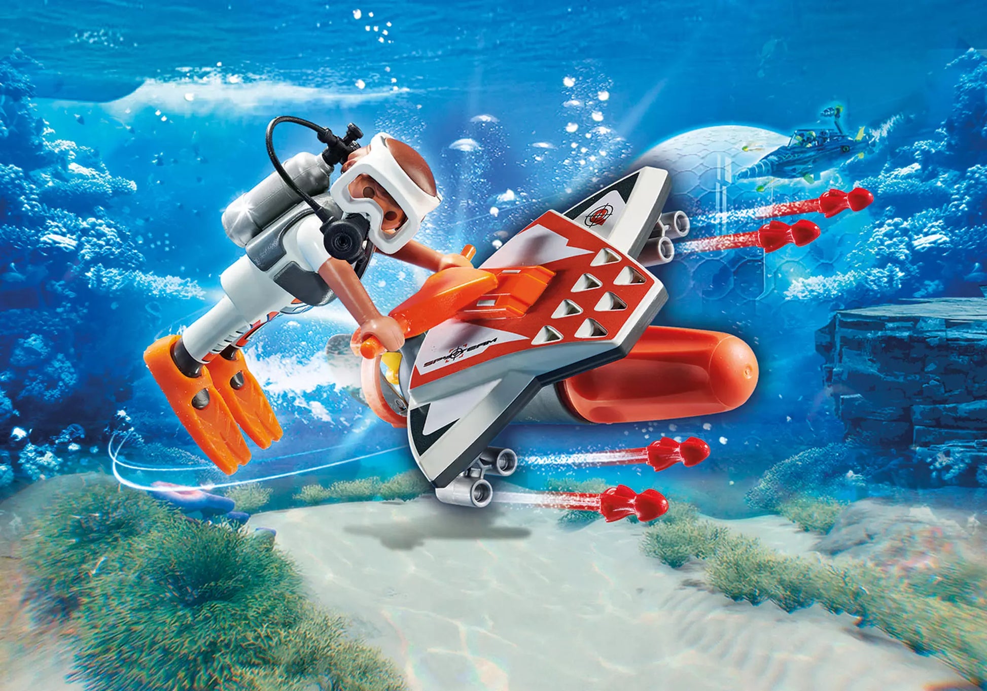 Playmobil 70004 Top Agents Spy Team Underwater Wing - plegobil