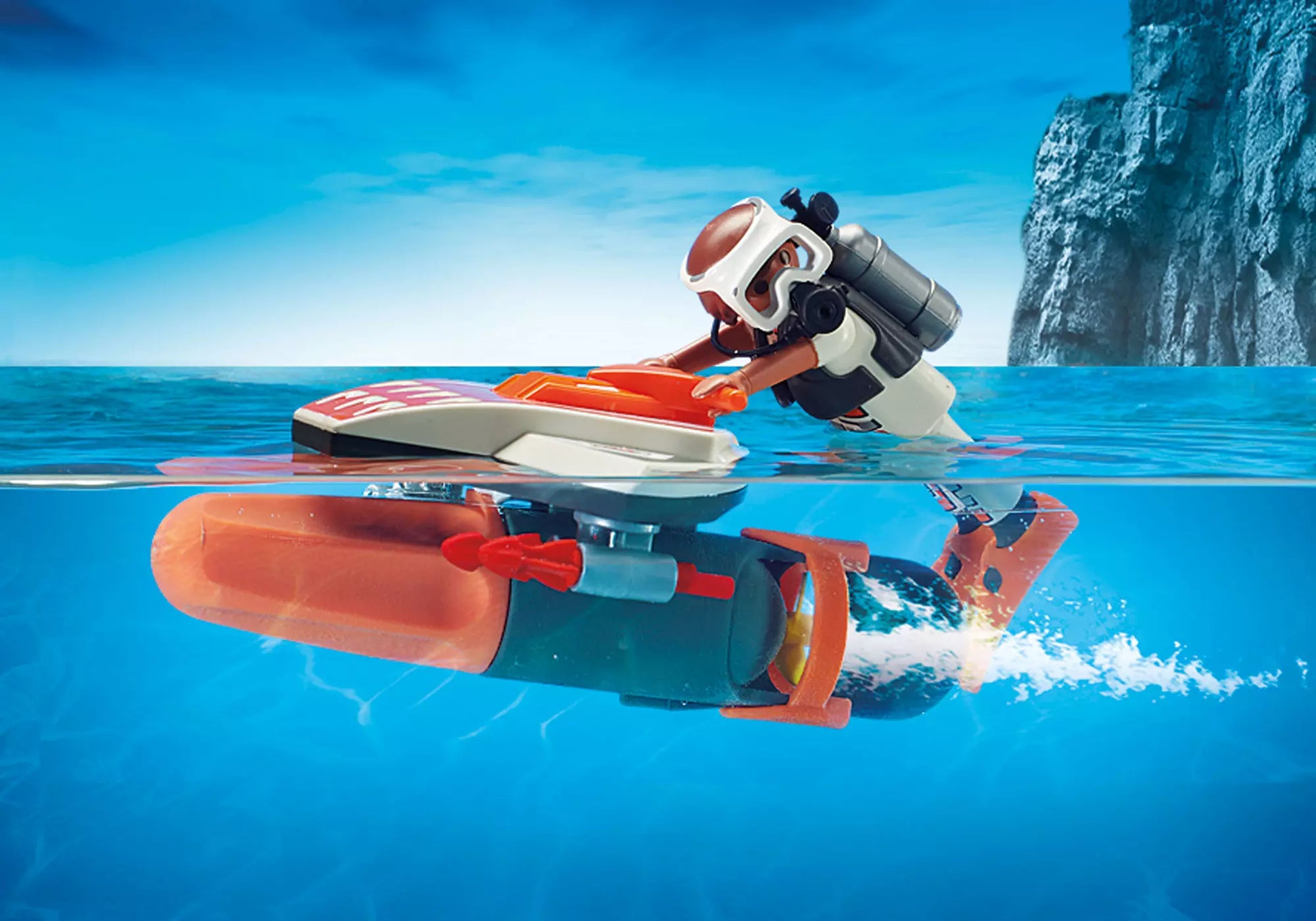 Playmobil 70004 Top Agents Spy Team Underwater Wing - plegobil