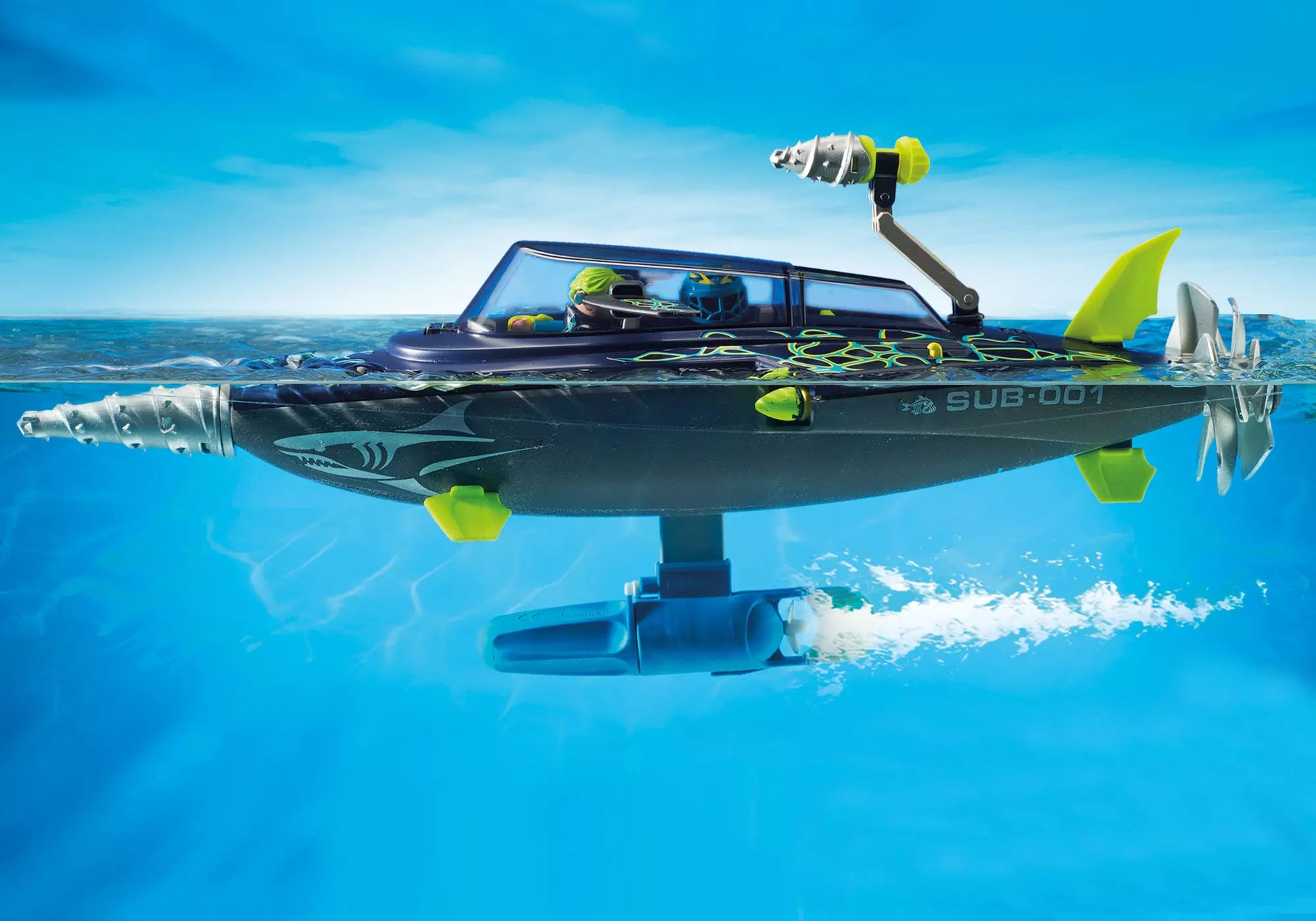 Playmobil 70005 Top Agents Team S.H.A.R.K. Drill Destroyer - plegobil