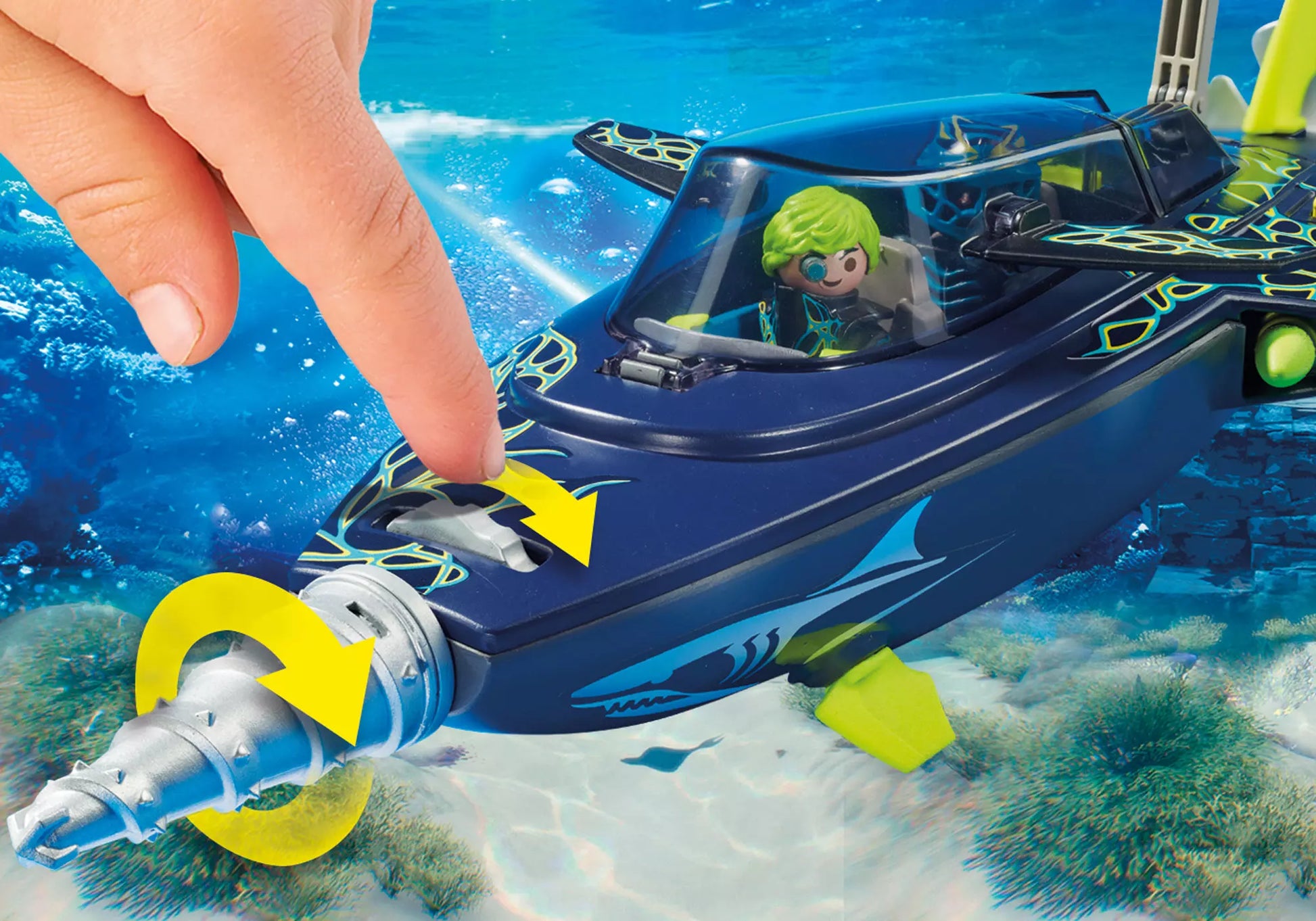Playmobil 70005 Top Agents Team S.H.A.R.K. Drill Destroyer - plegobil