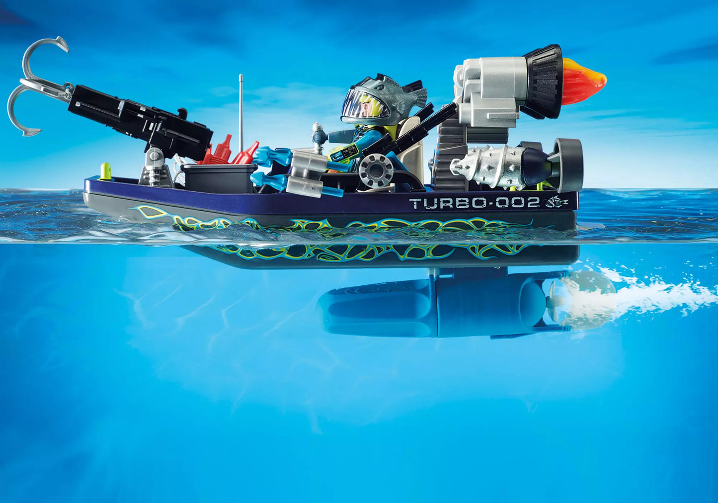 Playmobil 70006 Top Agents Team S.H.A.R.K. Harpoon Craft - plegobil