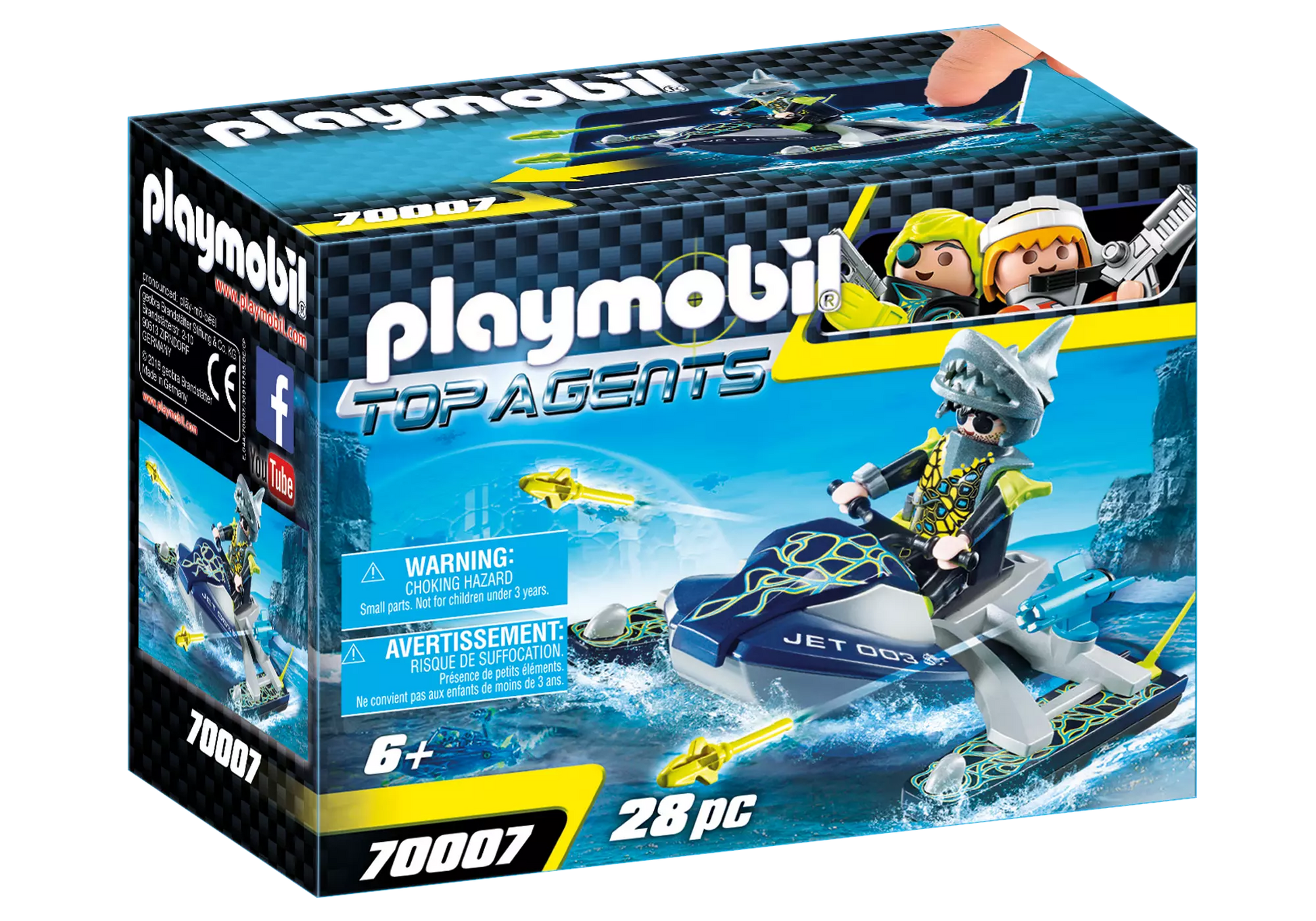 Playmobil 70007 Top Agents Team S.H.A.R.K. Rocket Rafter - plegobil