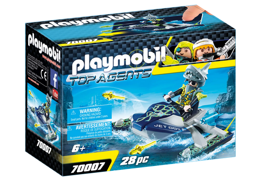Playmobil 70007 Top Agents Team S.H.A.R.K. Rocket Rafter - plegobil