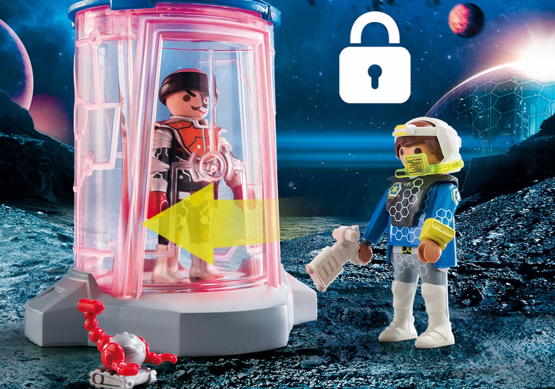 Playmobil 70009 Galaxy Police SuperSet Gefängnis - plegobil
