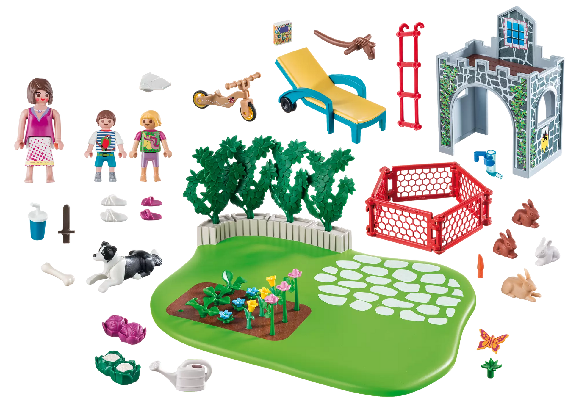 Playmobil 70010 SuperSet Familiengarten - plegobil