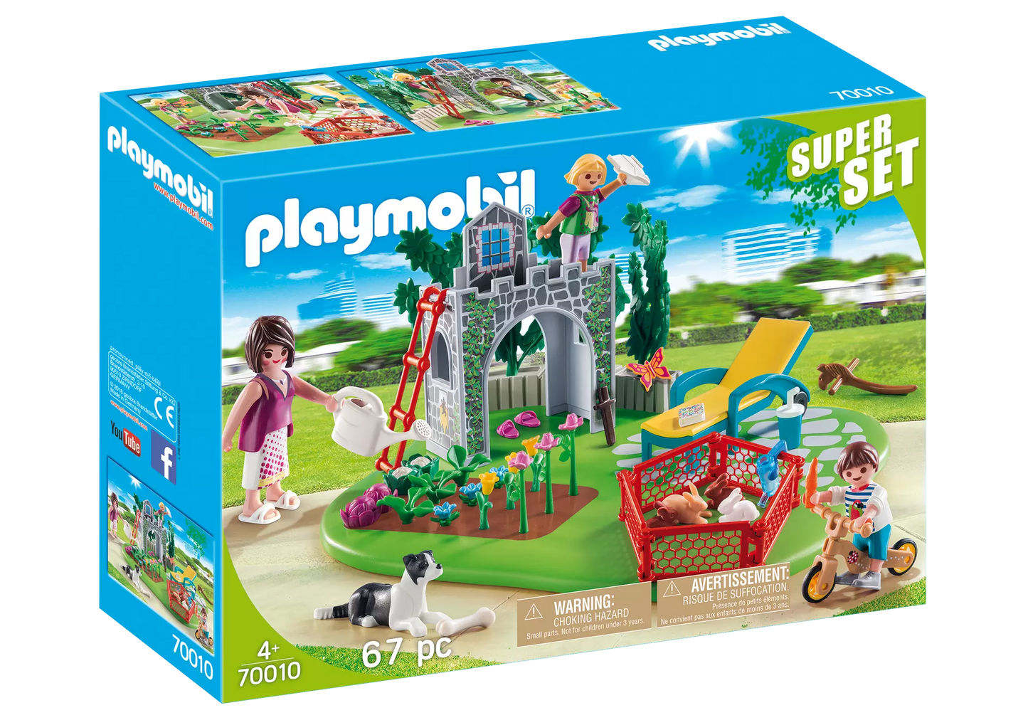 Playmobil 70010 SuperSet Familiengarten - plegobil
