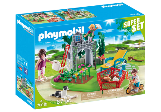 Playmobil 70010 SuperSet Familiengarten - plegobil