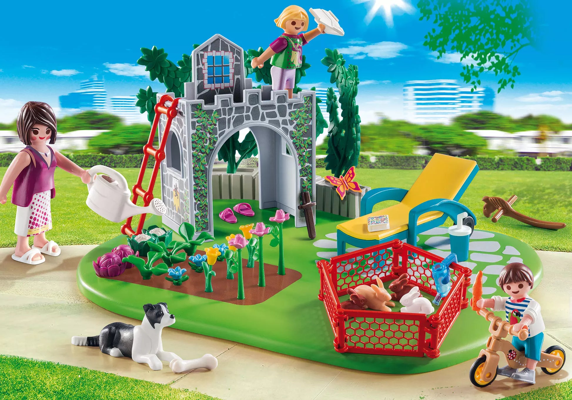 Playmobil 70010 SuperSet Familiengarten - plegobil
