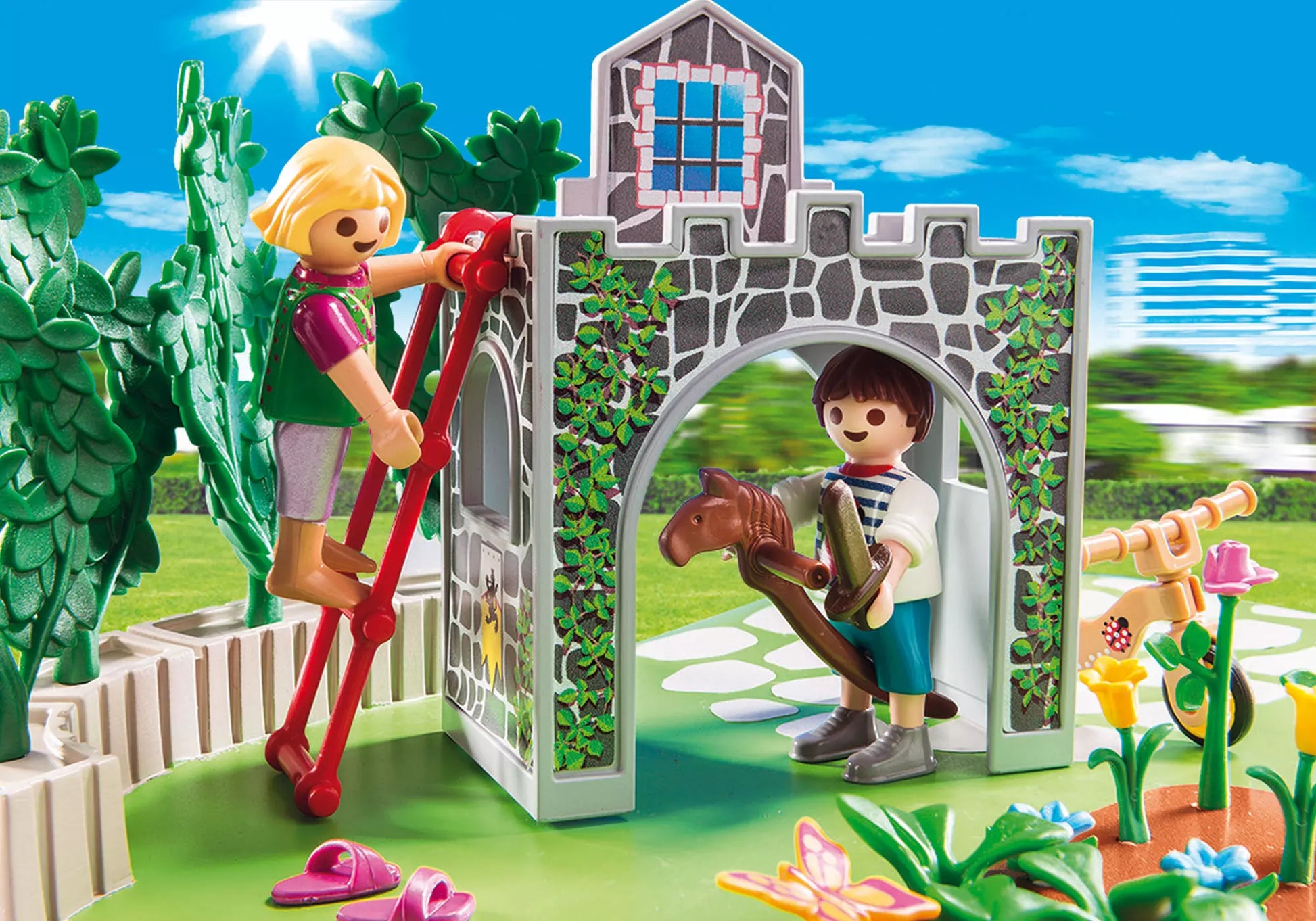 Playmobil 70010 SuperSet Familiengarten - plegobil