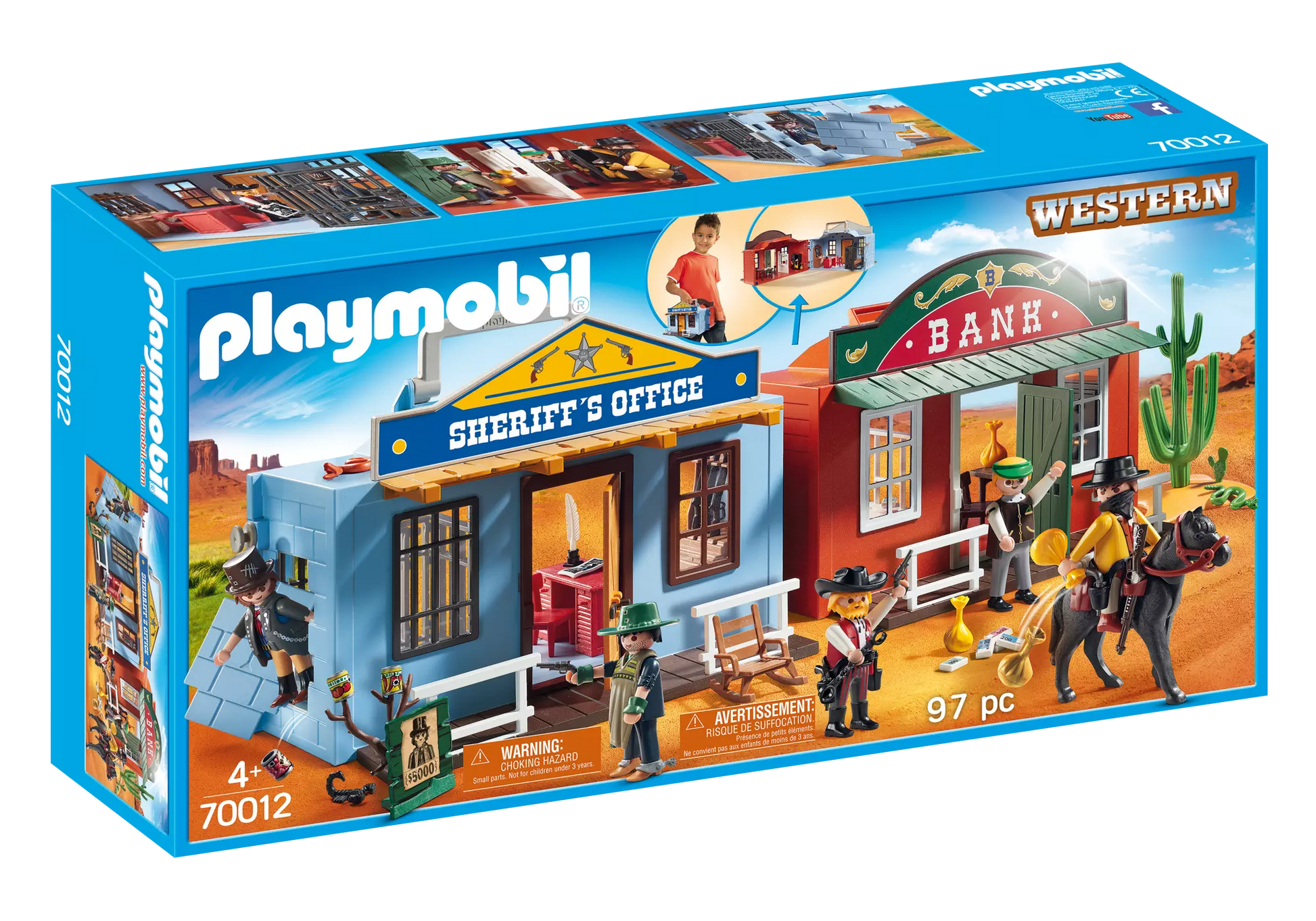 Playmobil 70012 Western Mitnehm Westerncity - plegobil