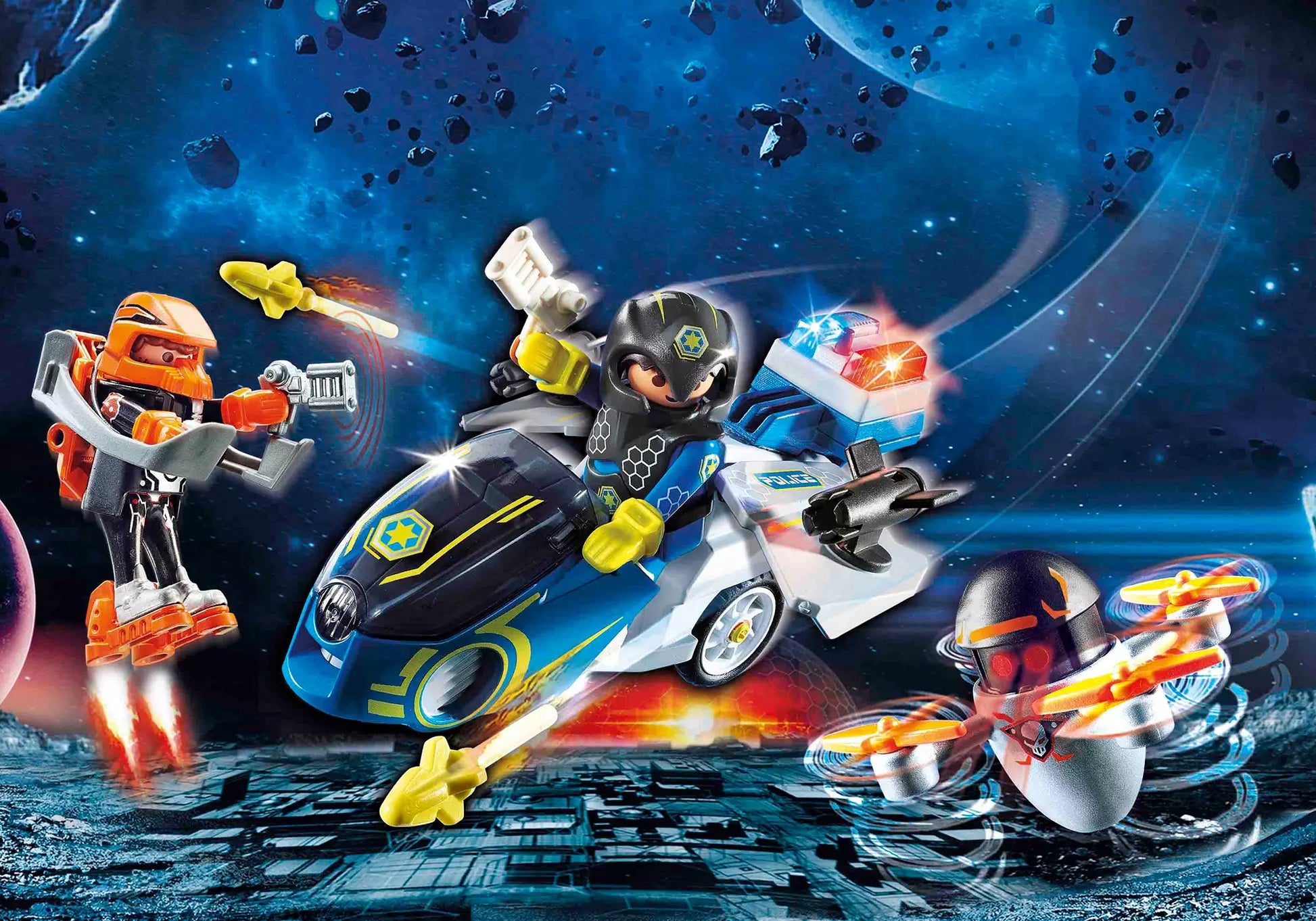 Playmobil 70020 Galaxy Police Bike - plegobil