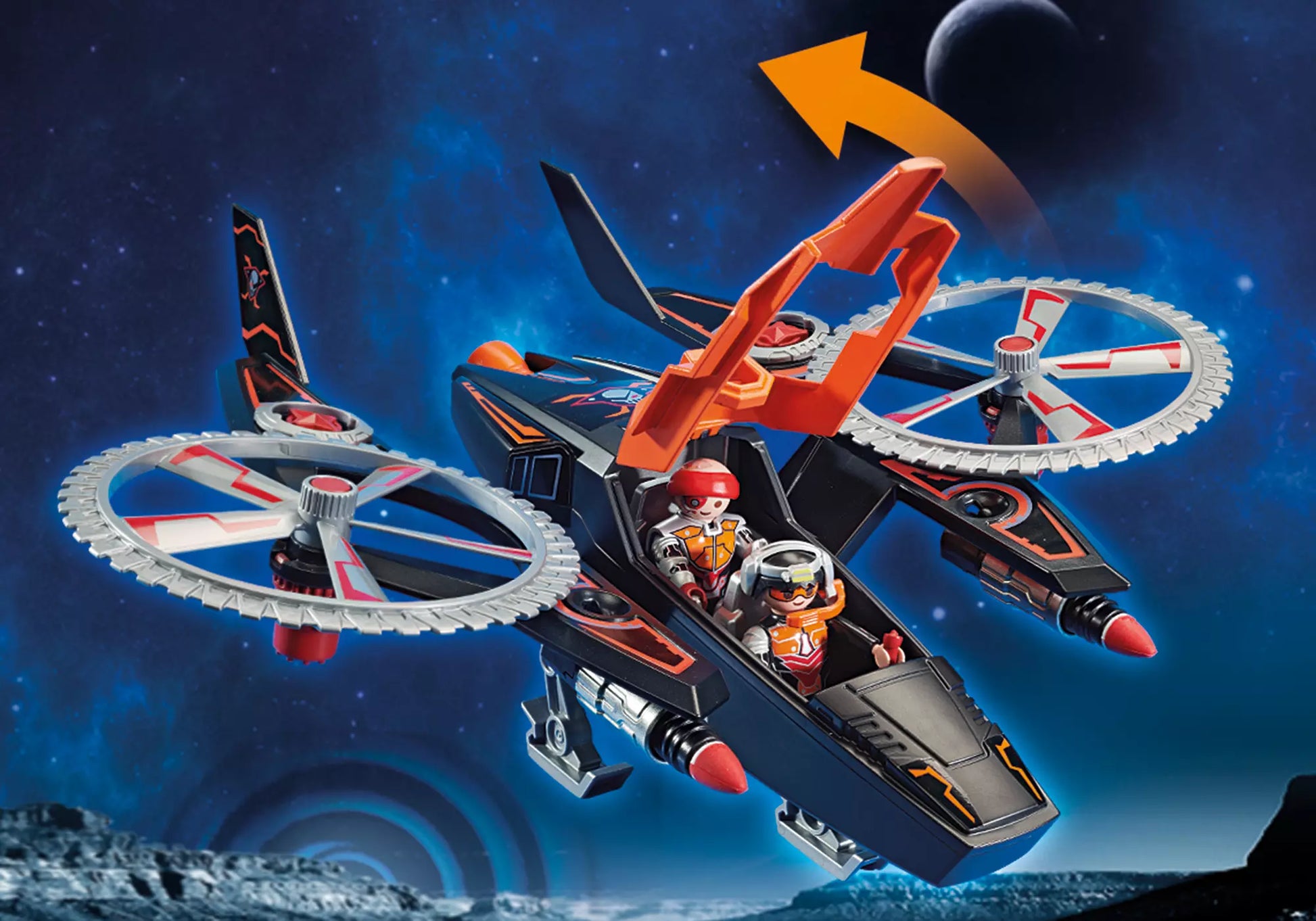 Playmobil 70023 Galaxy Police Space Pirates Heli - plegobil