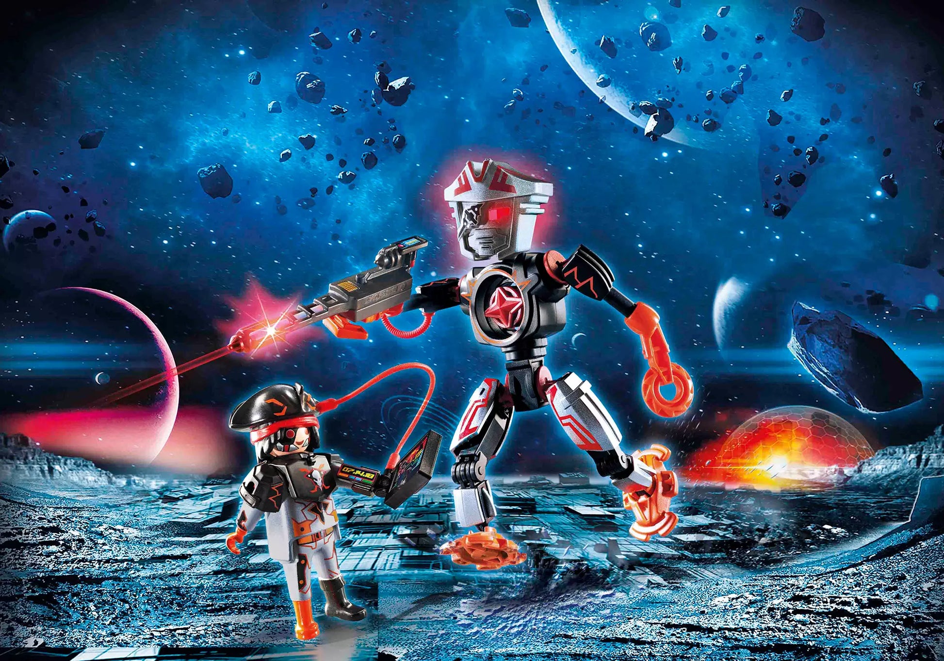 Playmobil 70024 Galaxy Police Pirates Roboter - plegobil