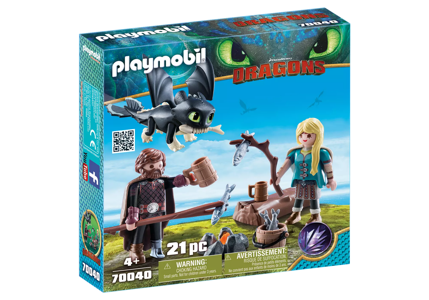 Playmobil 70040 Dragons Hicks und Astrid mit Babydrachen - plegobil