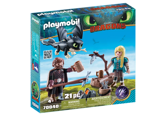 Playmobil 70040 Dragons Hicks und Astrid mit Babydrachen - plegobil