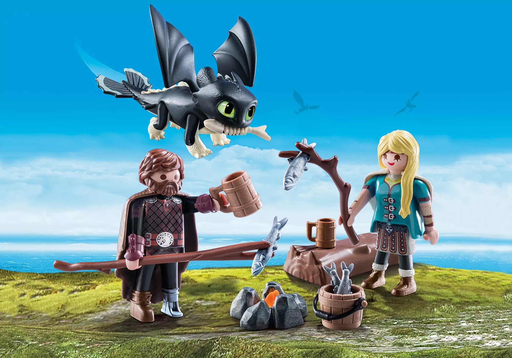 Playmobil 70040 Dragons Hicks und Astrid mit Babydrachen - plegobil