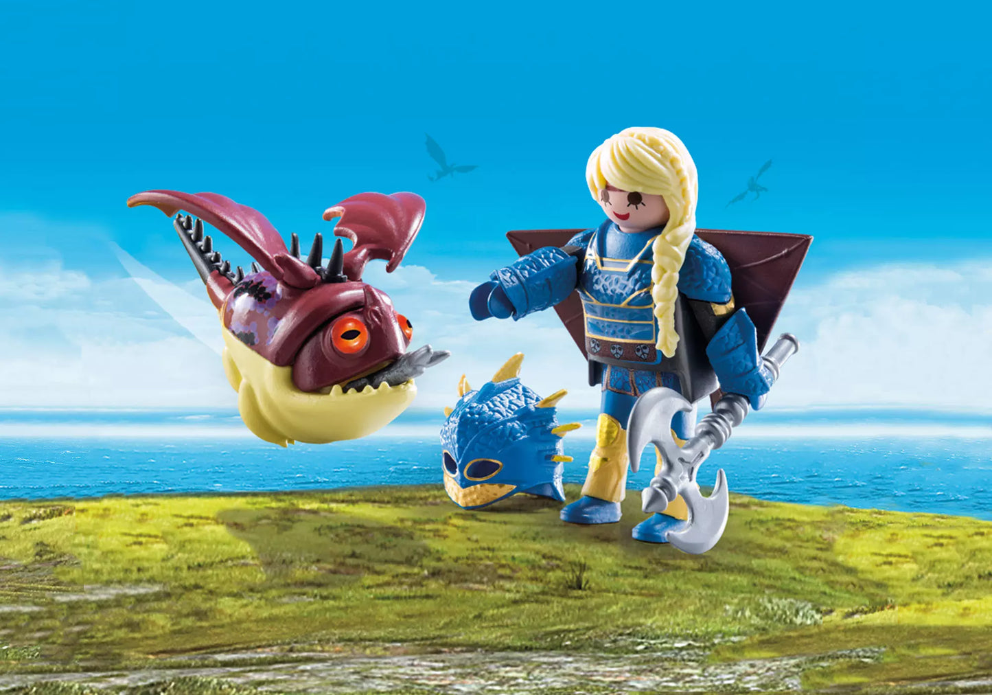 Playmobil 70041 Dragons Astrid mit Fluganzug und Hobgobble - plegobil