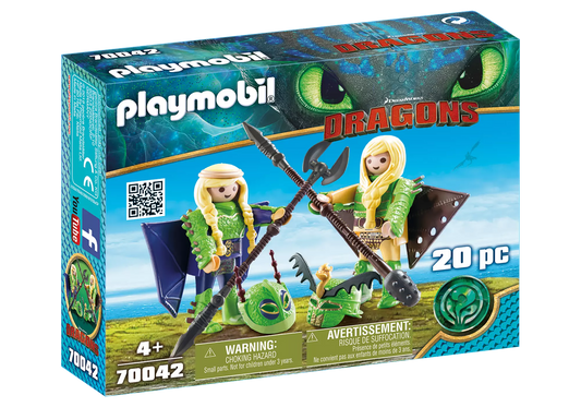 Playmobil 70042 Dragons Raffnuss und Taffnuss im Fluganzug - plegobil