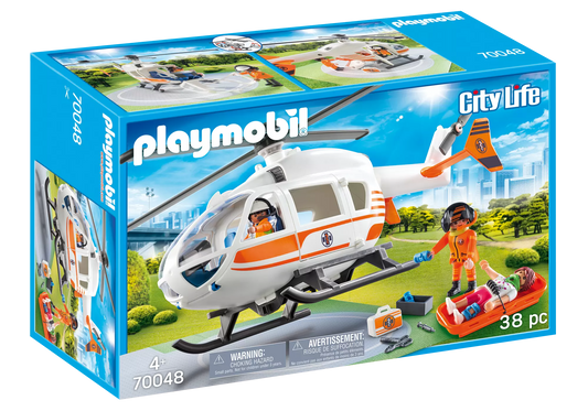 Playmobil 70048 City Life Rettungshelikopter - plegobil