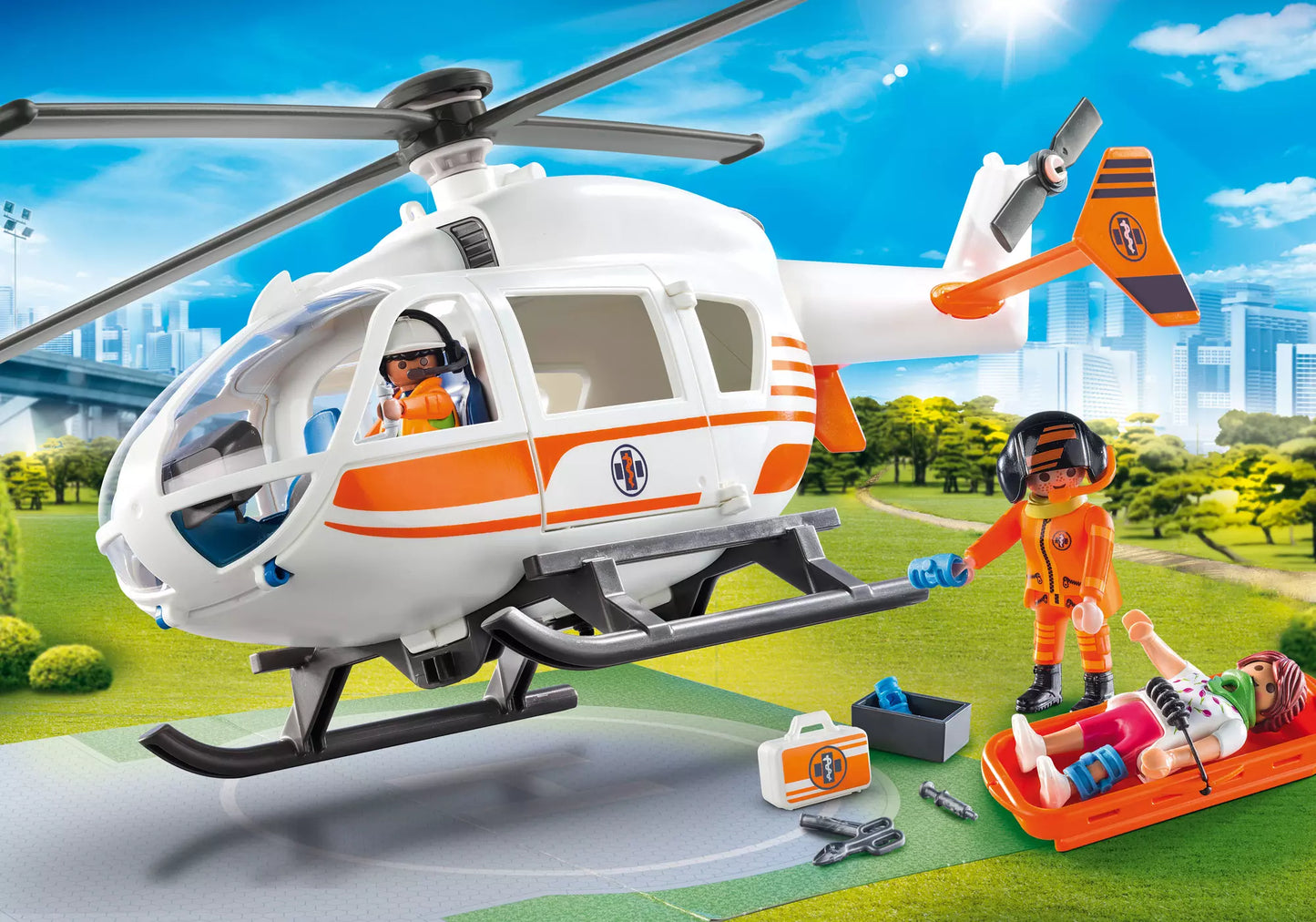 Playmobil 70048 City Life Rettungshelikopter - plegobil