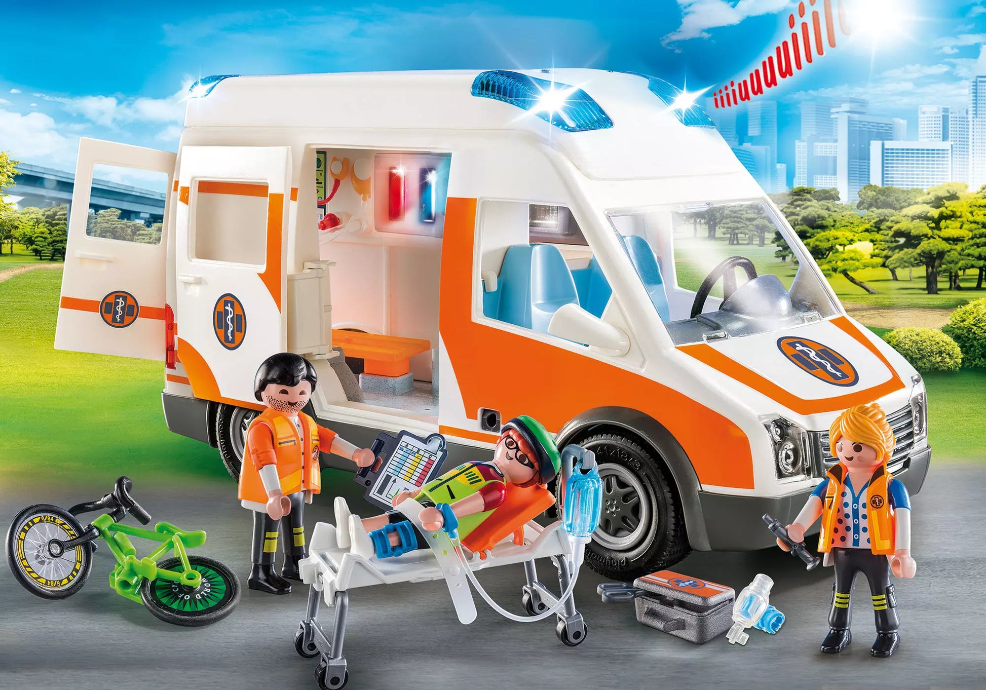 Playmobil 70049 City Life Rettungswagen mit Licht und Sound - plegobil