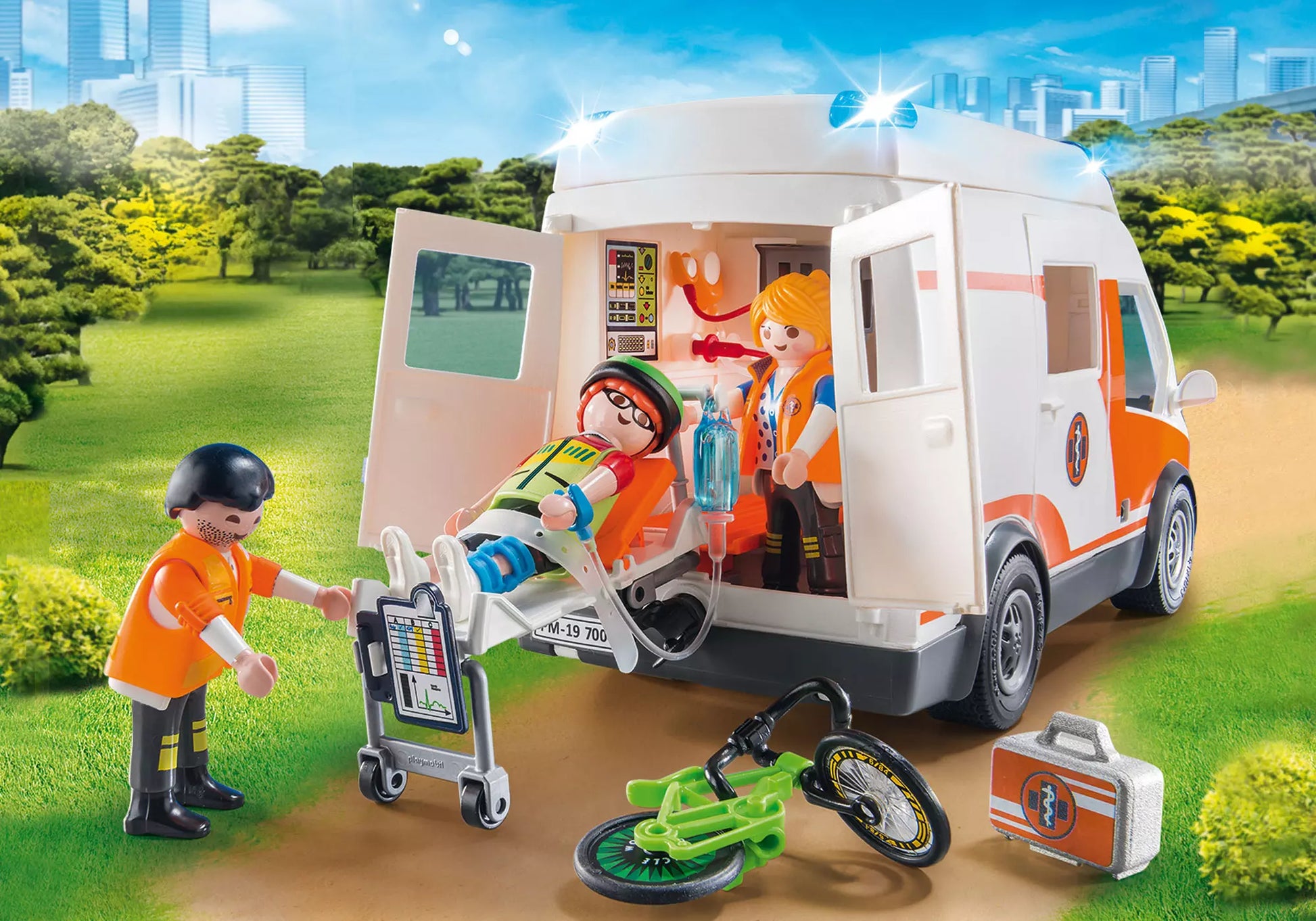 Playmobil 70049 City Life Rettungswagen mit Licht und Sound - plegobil