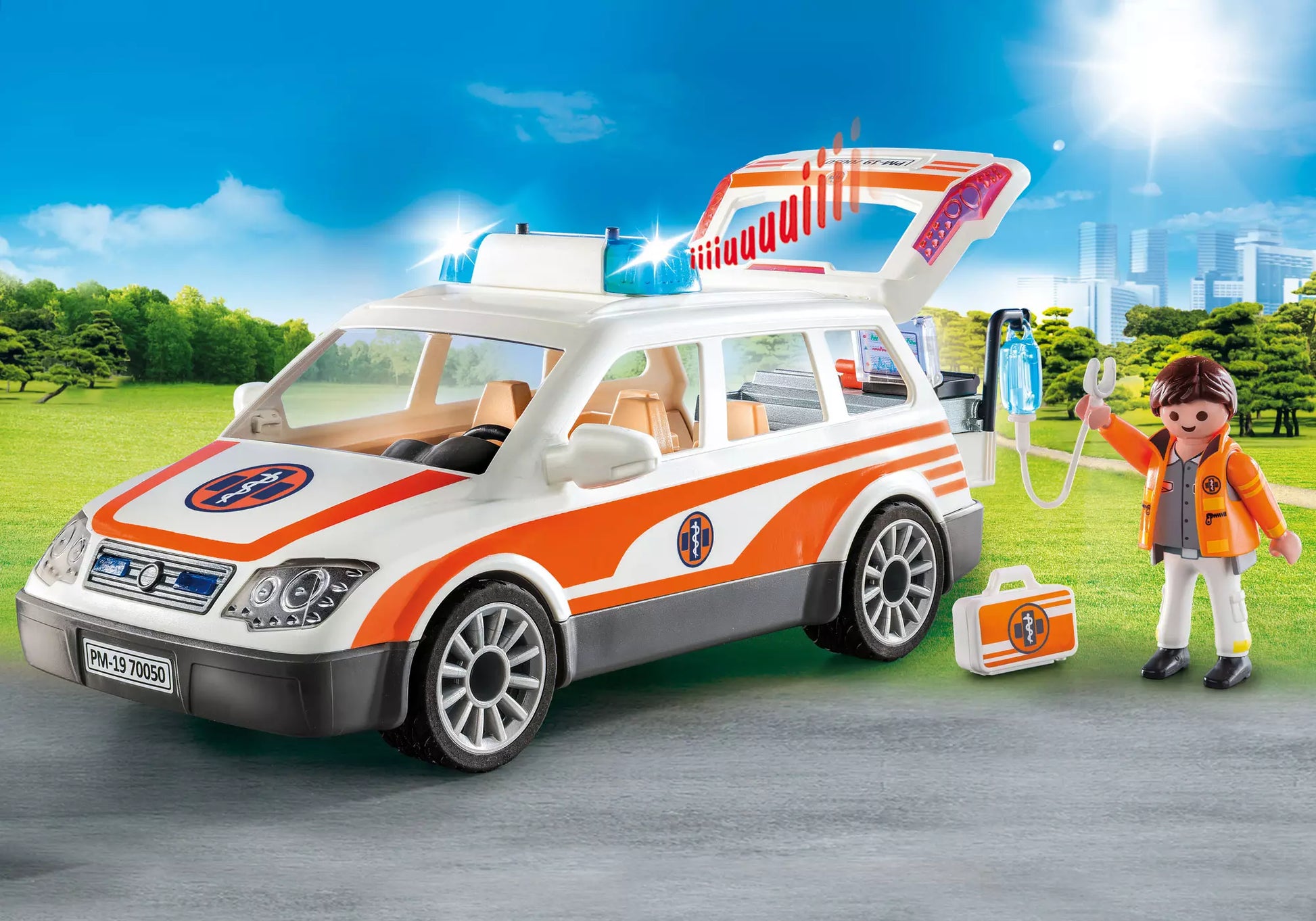 Playmobil 70050 City Life Notarztwagen mit Licht und Sound - plegobil