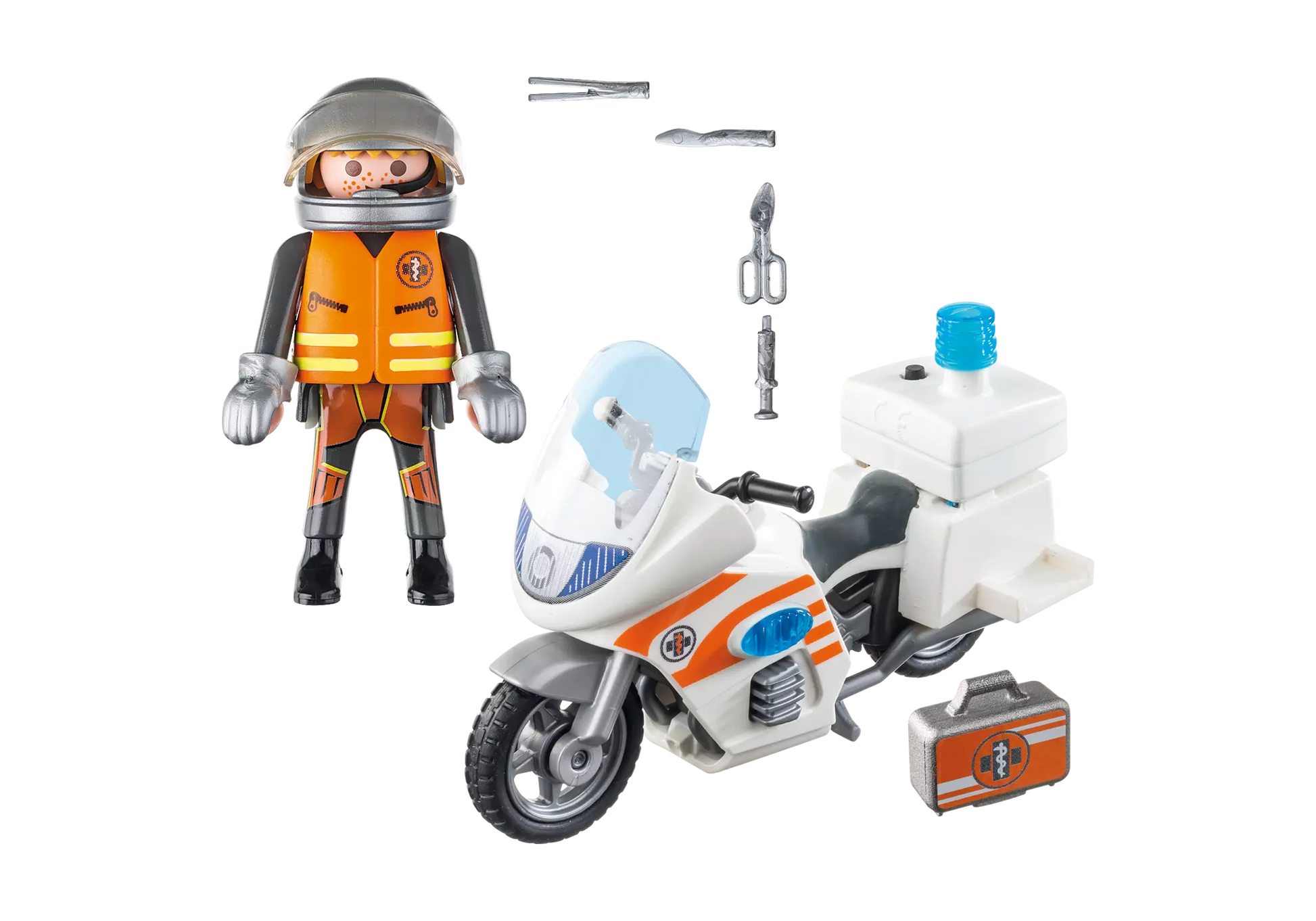 Playmobil 70051 City Life Notarztmotorrad mit Blinklicht - plegobil