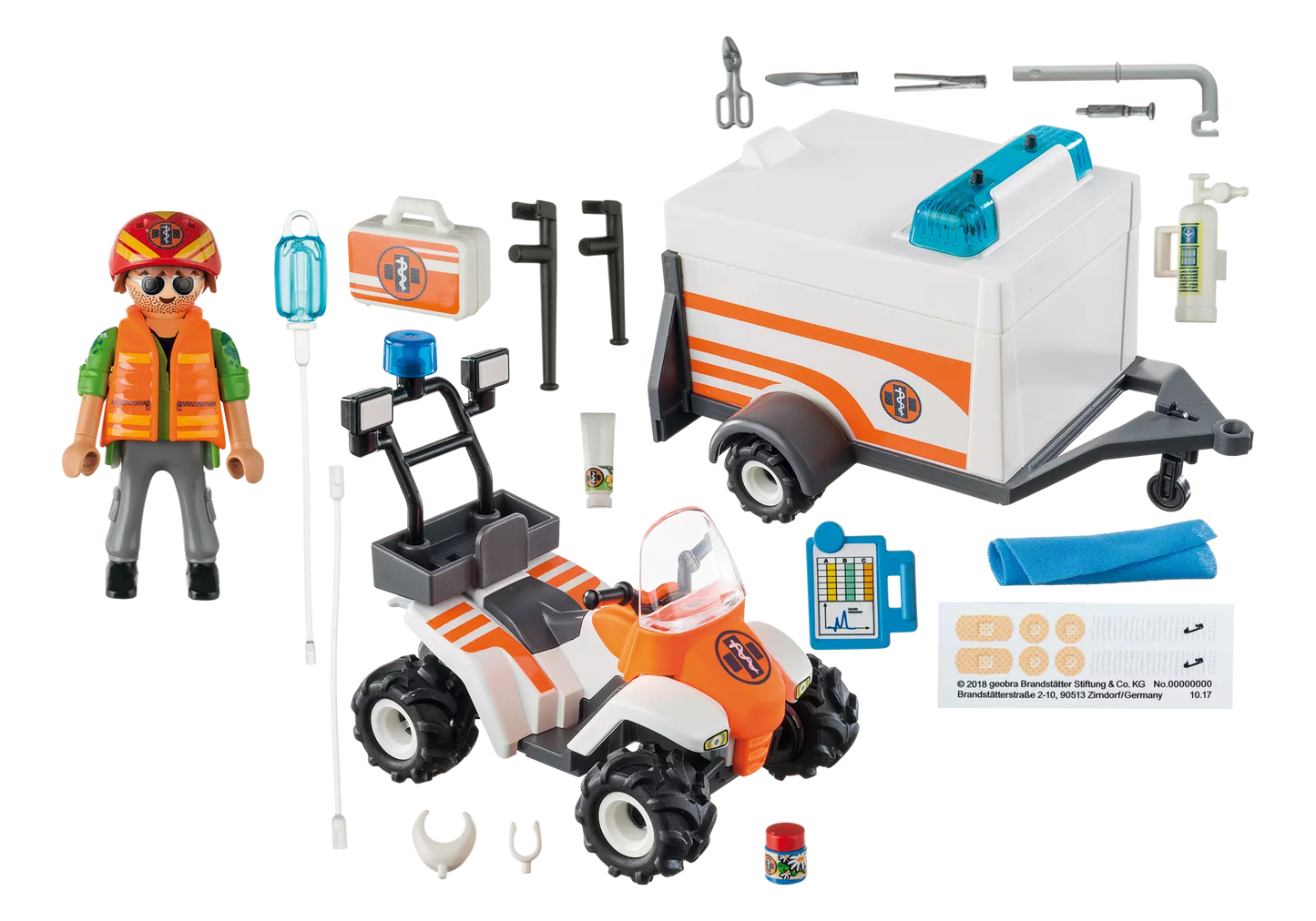 Playmobil 70053 City Life Quad mit Rettungsanhänger - plegobil