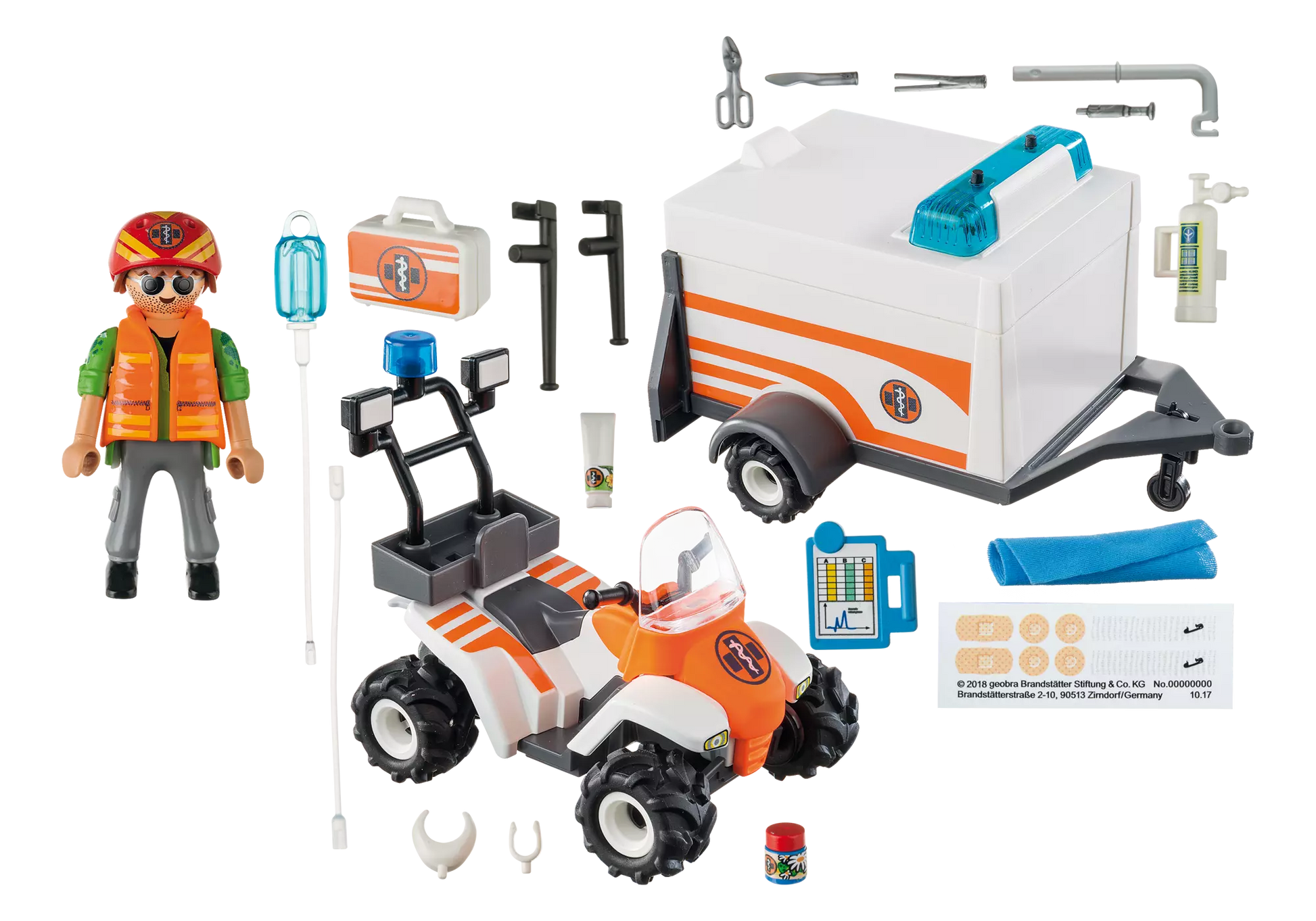 Playmobil 70053 City Life Quad mit Rettungsanhänger - plegobil