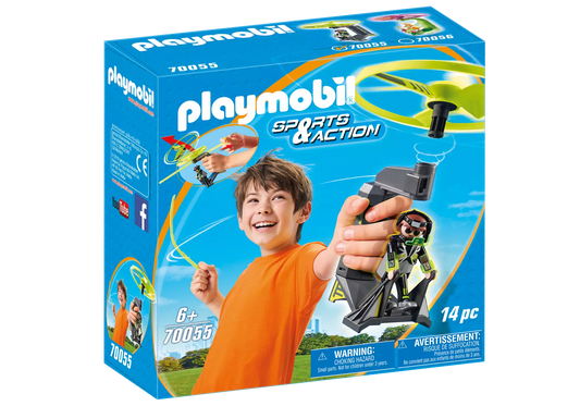 Playmobil 70055 Sports & Action Top Agents Pull String Flyer - plegobil