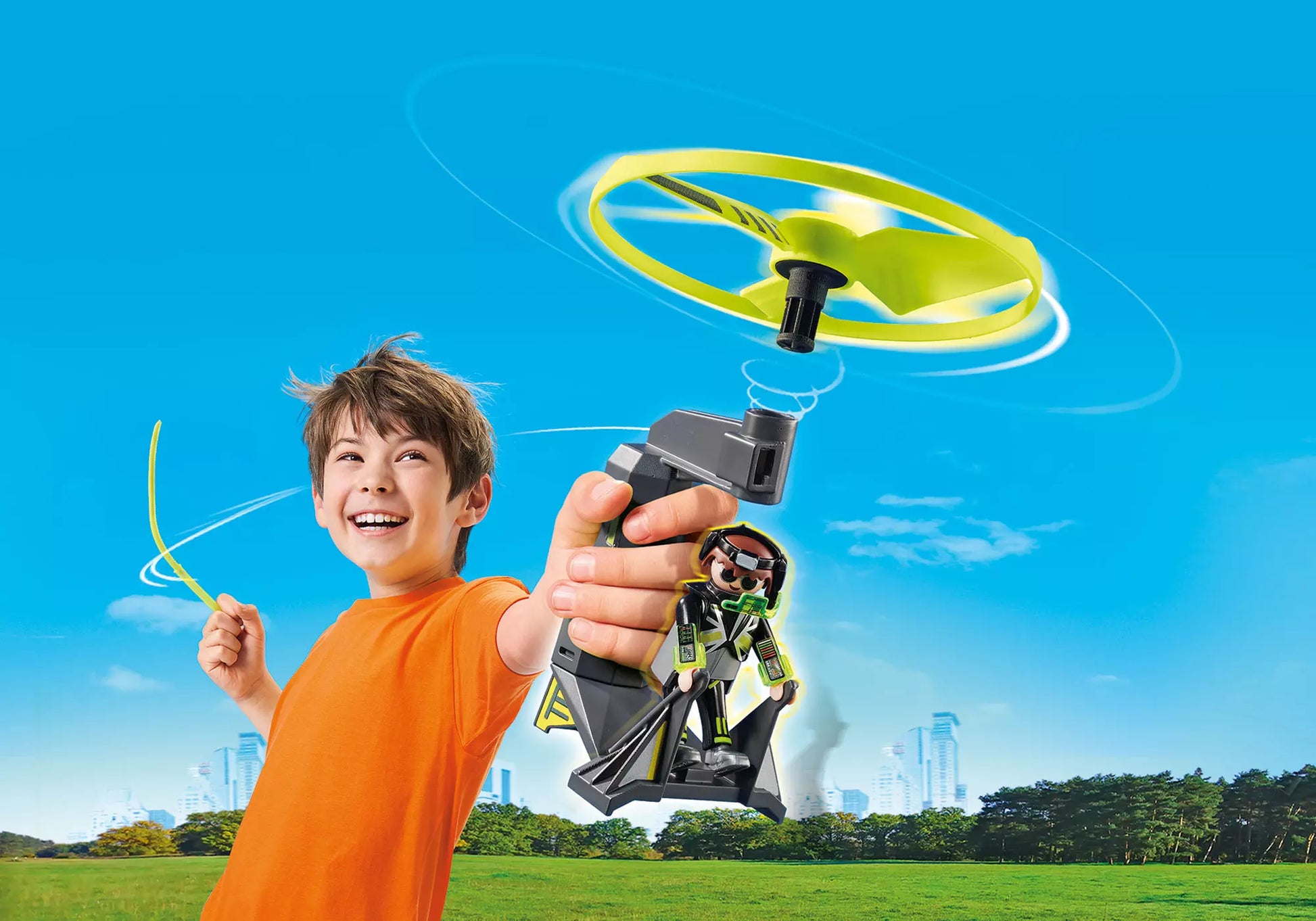 Playmobil 70055 Sports & Action Top Agents Pull String Flyer - plegobil