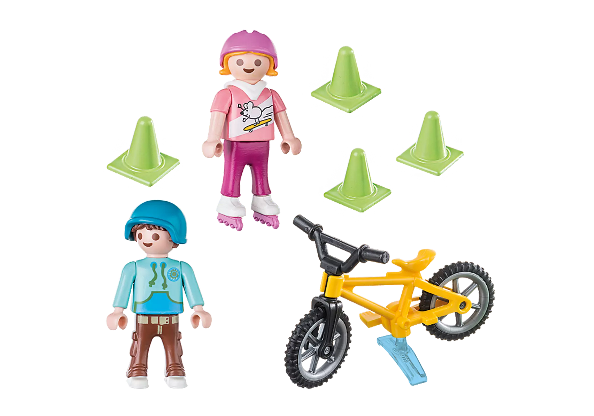 Playmobil 70061 Special Plus Kinder mit Skates und BMX-Rad - plegobil