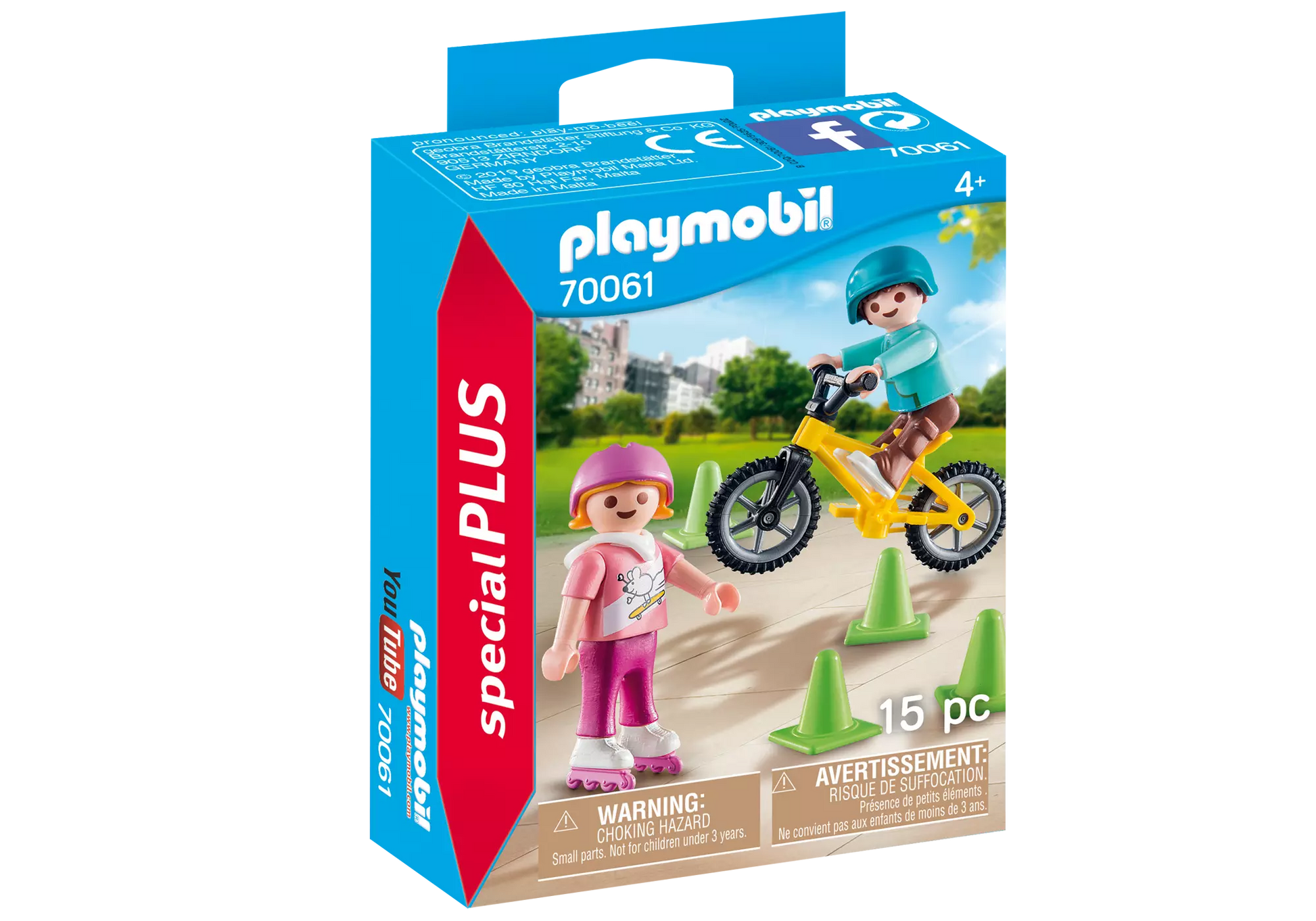 Playmobil 70061 Special Plus Kinder mit Skates und BMX-Rad - plegobil