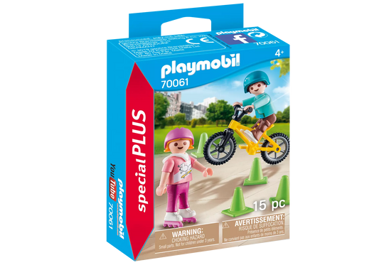 Playmobil 70061 Special Plus Kinder mit Skates und BMX-Rad - plegobil