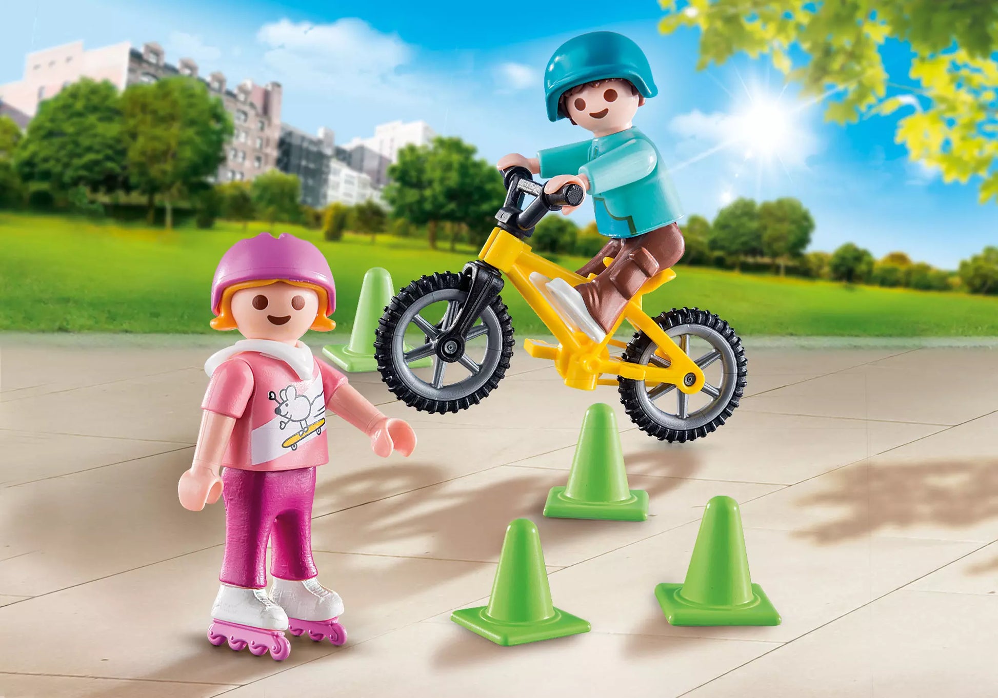 Playmobil 70061 Special Plus Kinder mit Skates und BMX-Rad - plegobil