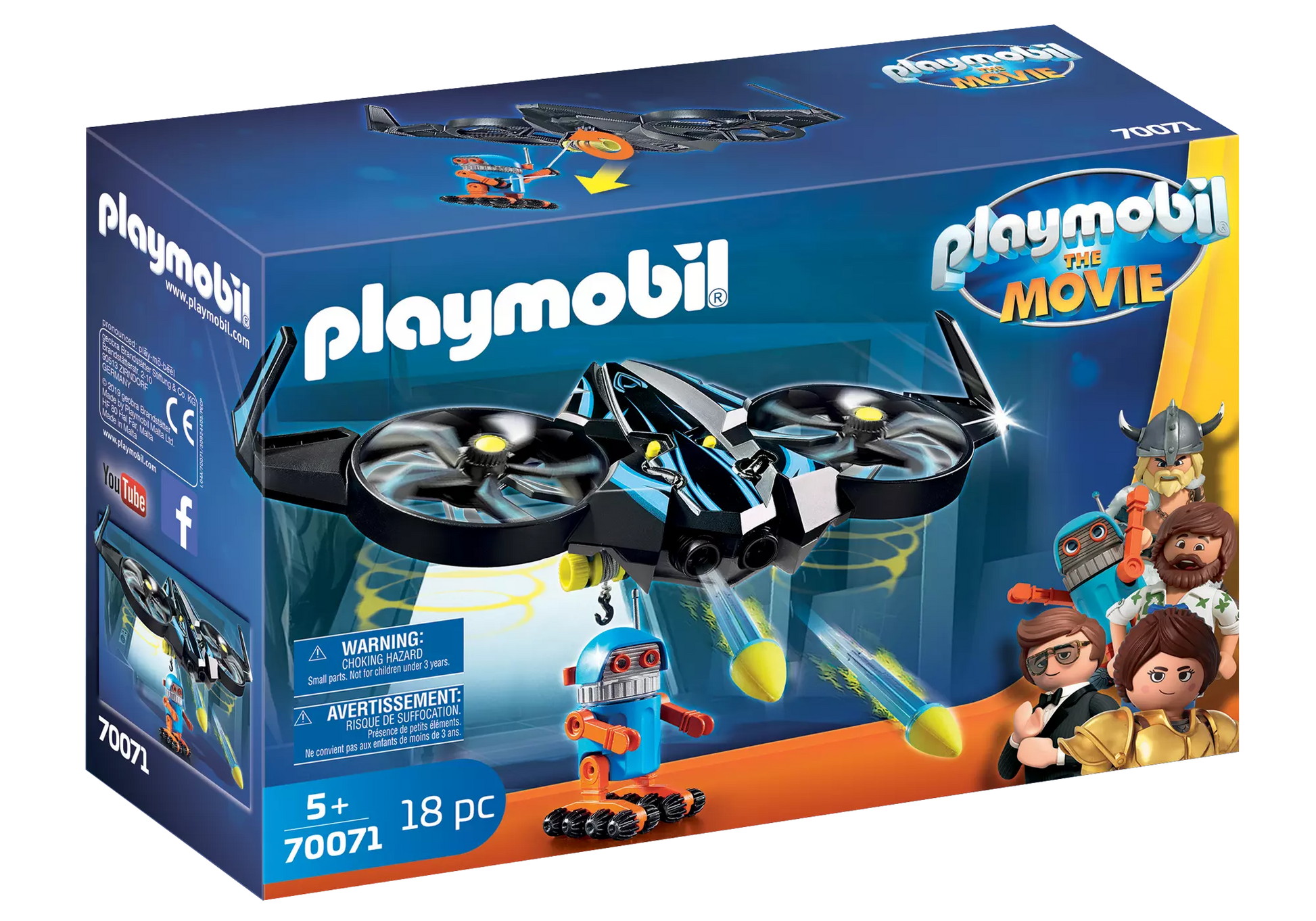 Playmobil 70071 The Movie Robotitron mit Drohne - plegobil