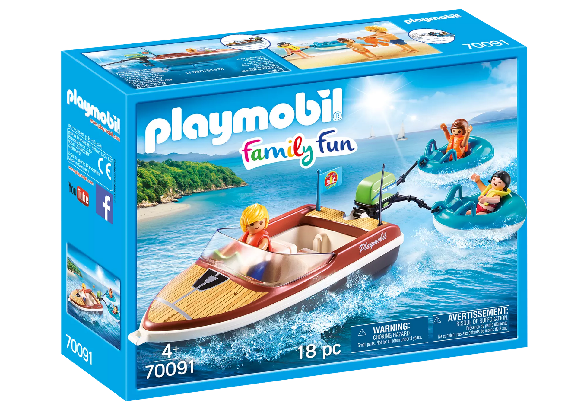 Playmobil 70091 Family Fun Sportboot mit Fun-Reifen - plegobil